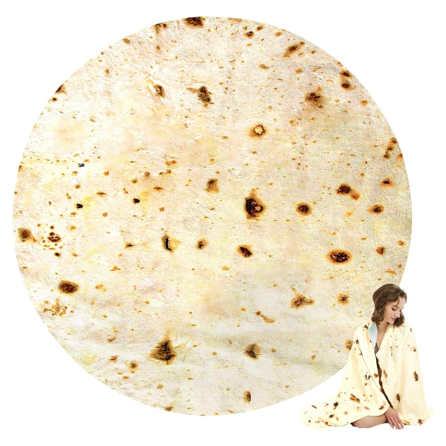 Manta Tortilla Burritos 2.0 Hommtina 160 cm Suave Franela