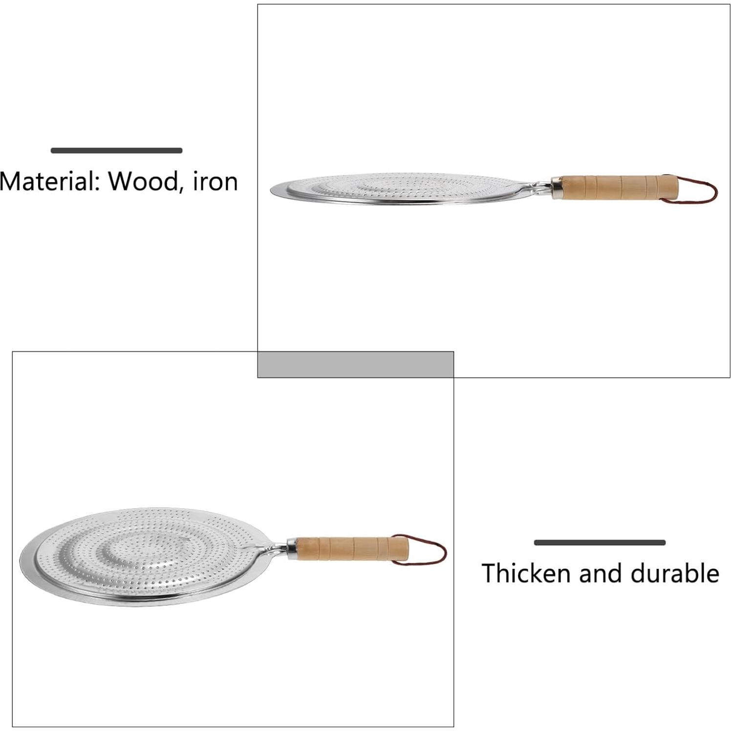 Calentador de Tortillas Luxshiny 2 Pcs con Mango de Madera