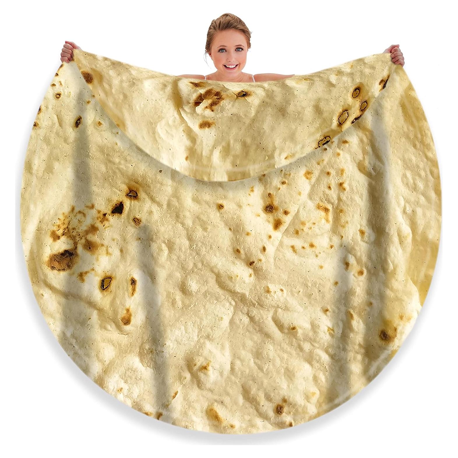 Manta de Tortilla Doble Cara Moonysweet 152 cm Franela Suave
