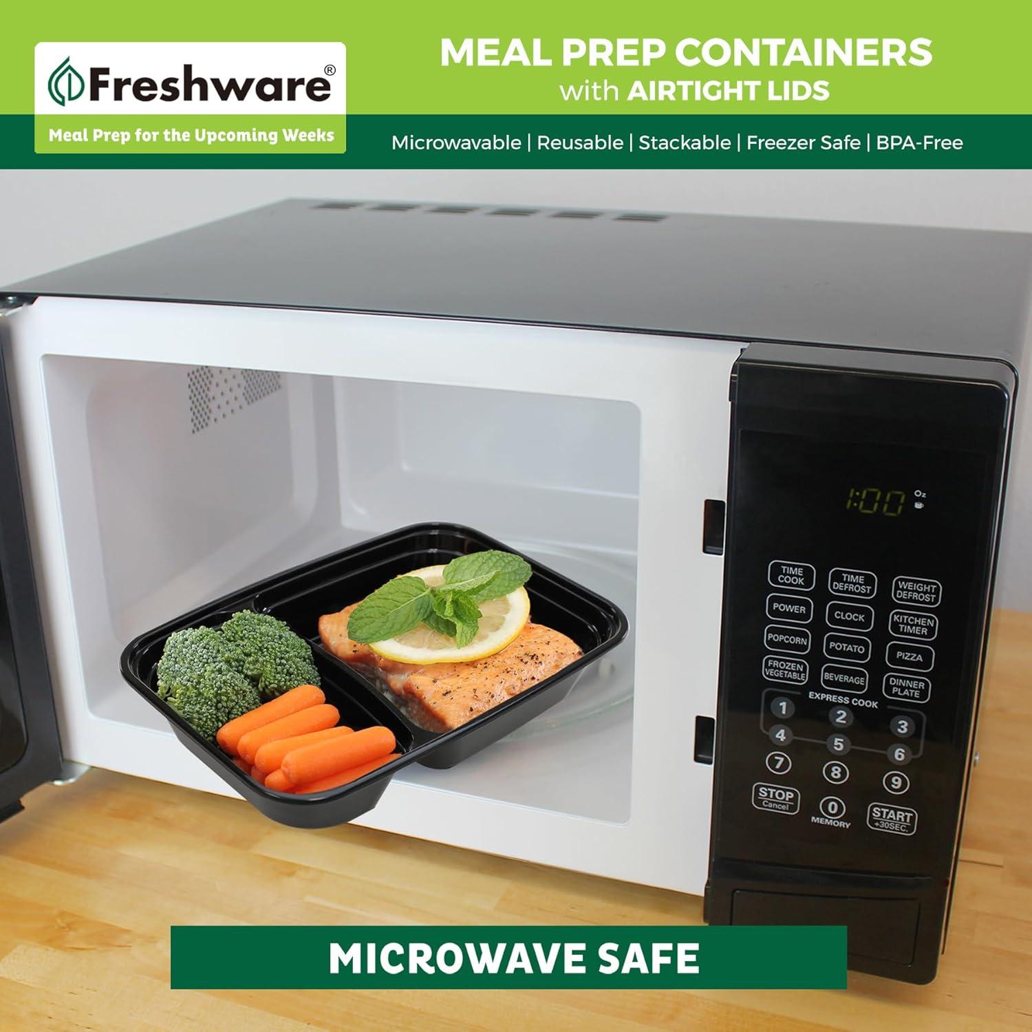 Contenedores de Preparación de Comidas Freshware 50 Piezas 28 oz