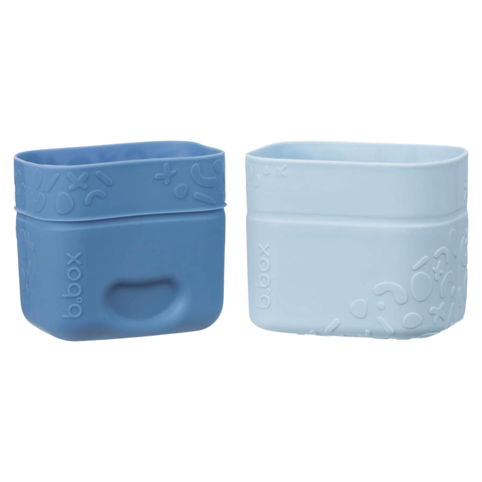 Tazas de Snack de Silicona b.box - Paquete de 2, Apta para Microondas y Lavavajillas