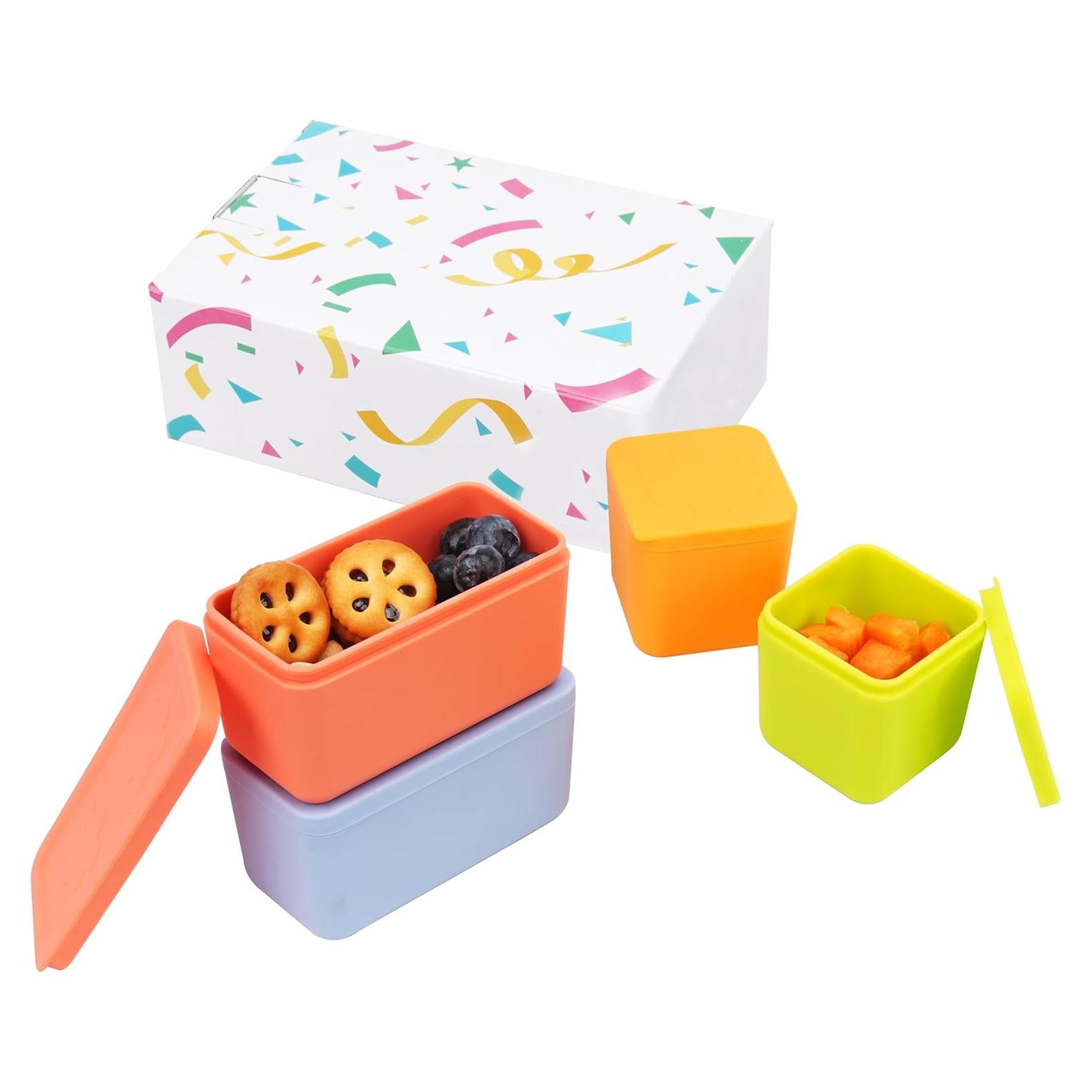 Contenedores de Dips VIOTIIN Silicona 4 Piezas A Prueba de Fugas