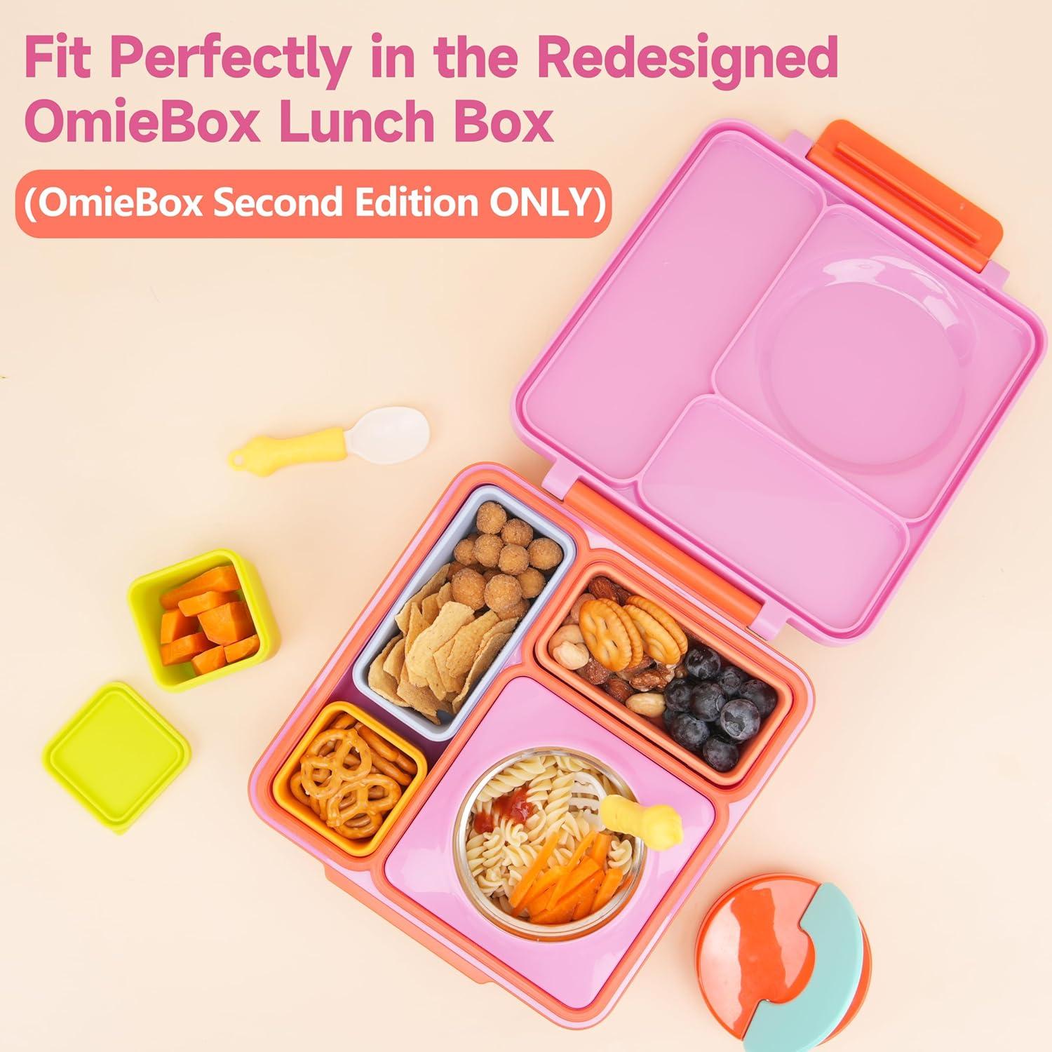 Contenedores de Dips VIOTIIN Silicona 4 Piezas A Prueba de Fugas