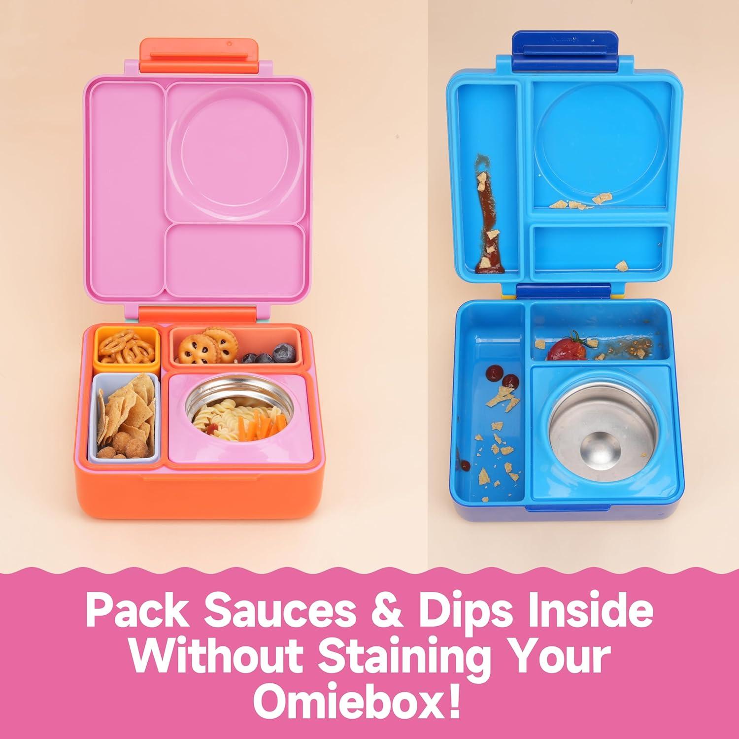 Contenedores de Dips VIOTIIN Silicona 4 Piezas A Prueba de Fugas