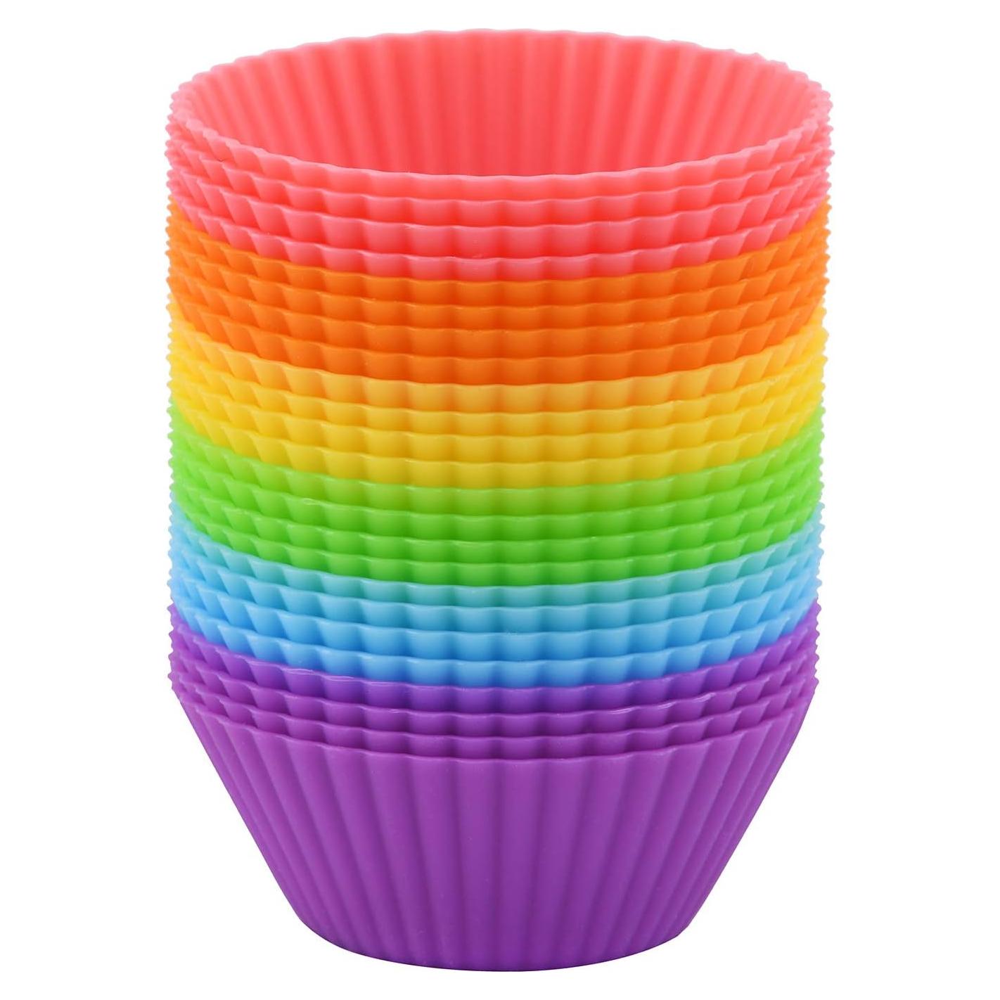 Tazas de Silicona Reutilizables Mirenlife 24 Piezas Mini 5 cm