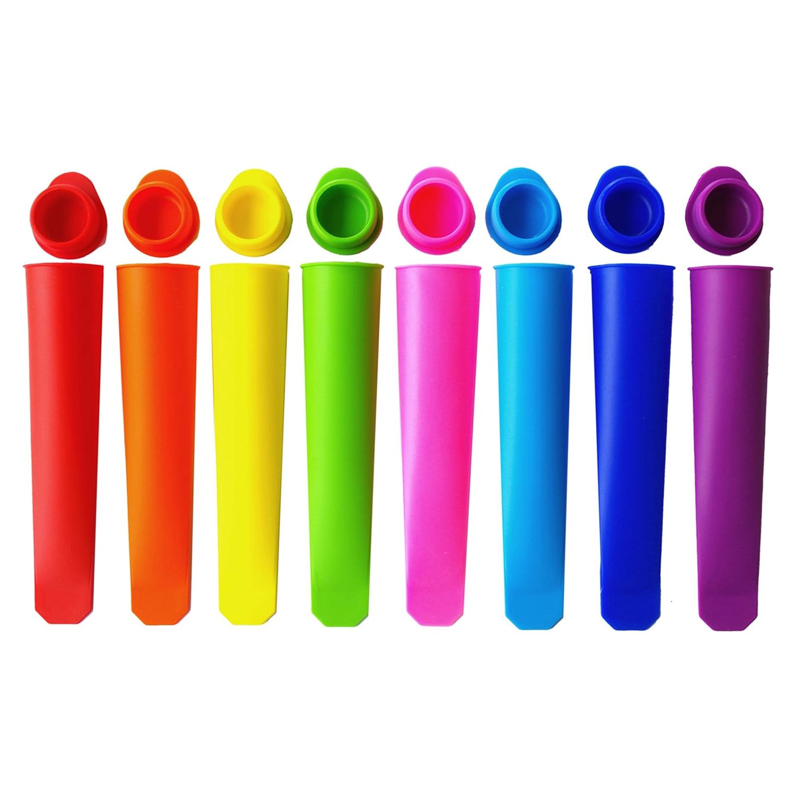 Moldes de Paletas de Silicona Mirenlife - Set de 8 Colores Vibrantes