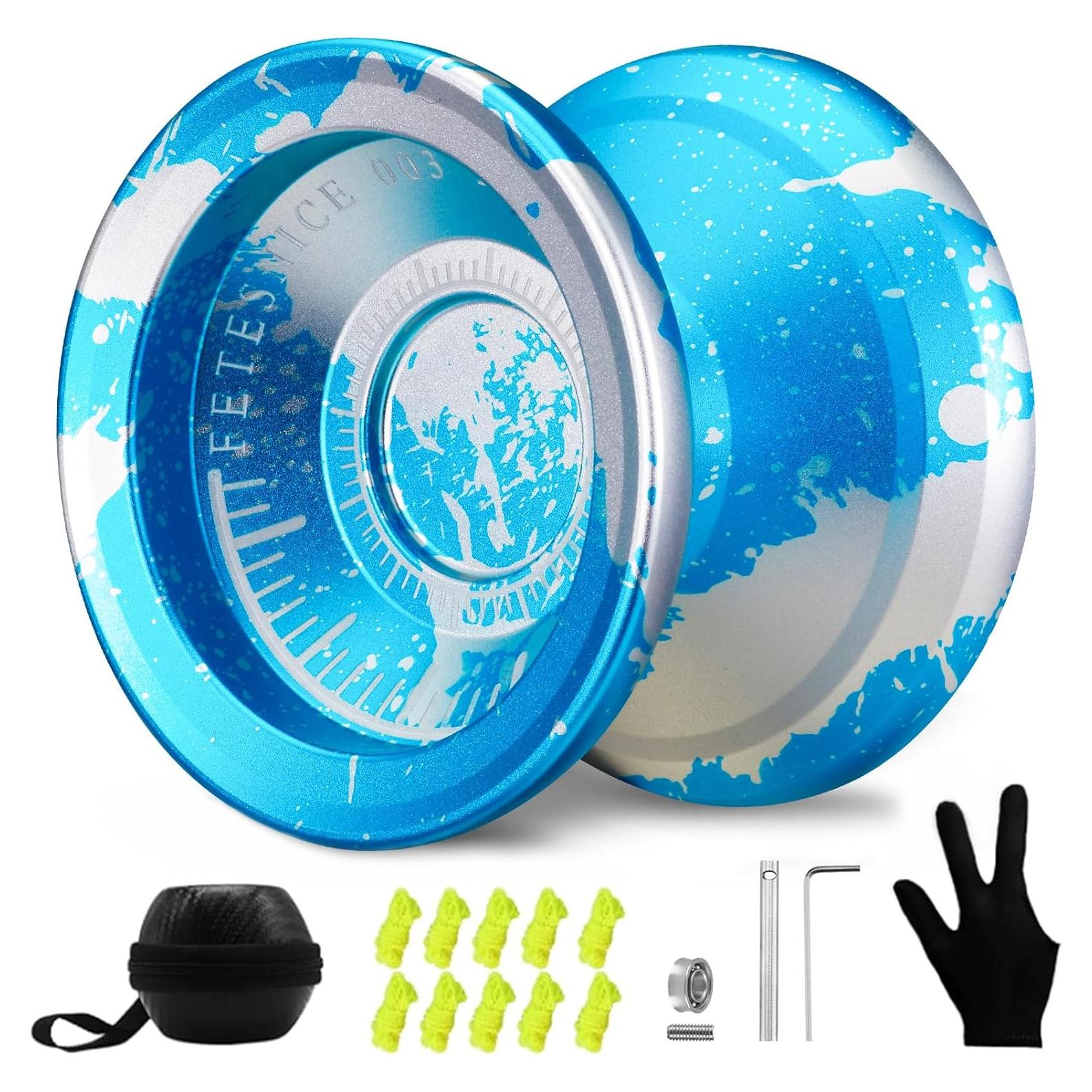 Yoyo Profesional FETESNICE Metálico Doble Propósito Azul