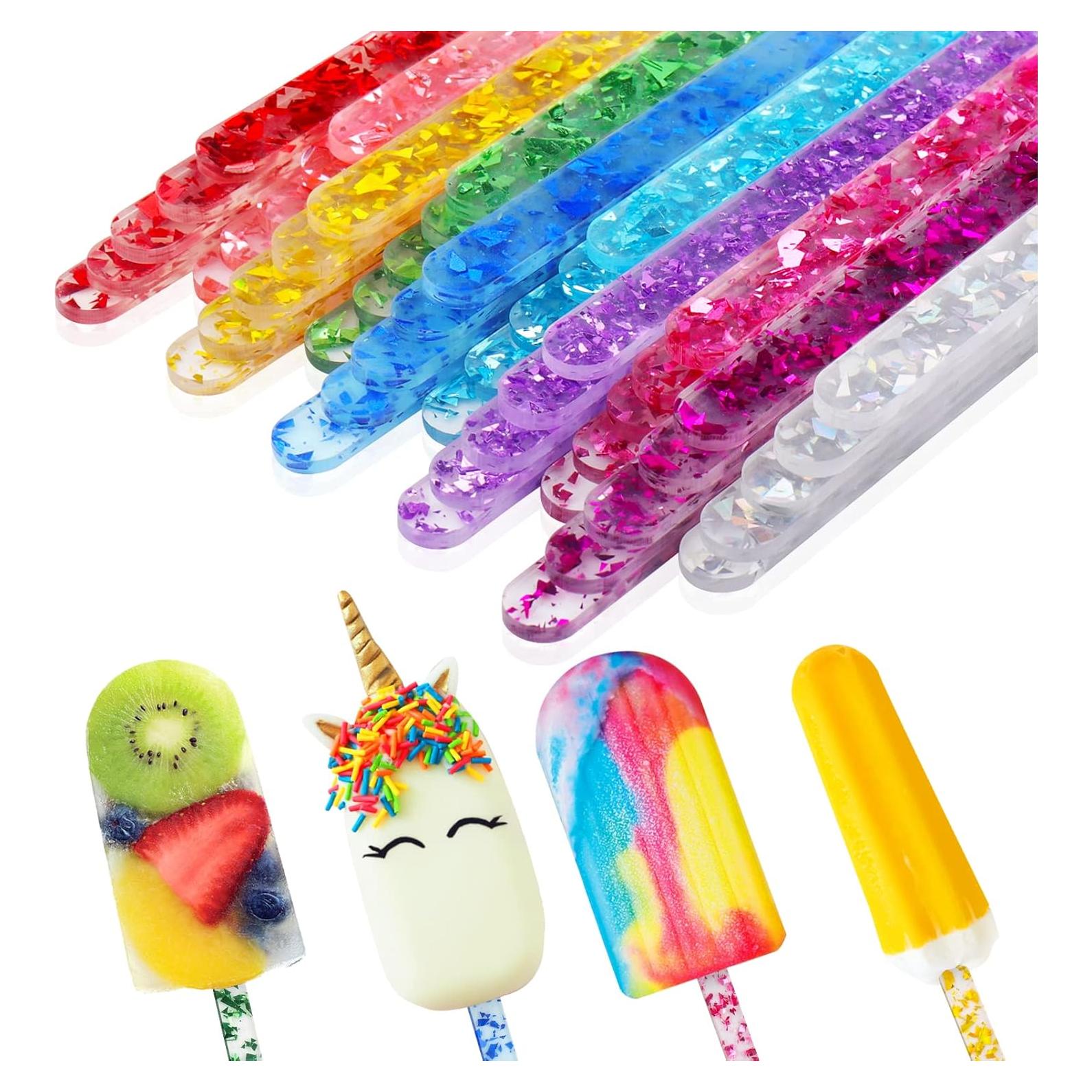 Palitos de Acrílico Reutilizables AIERSA 50 Pcs 11.4 cm