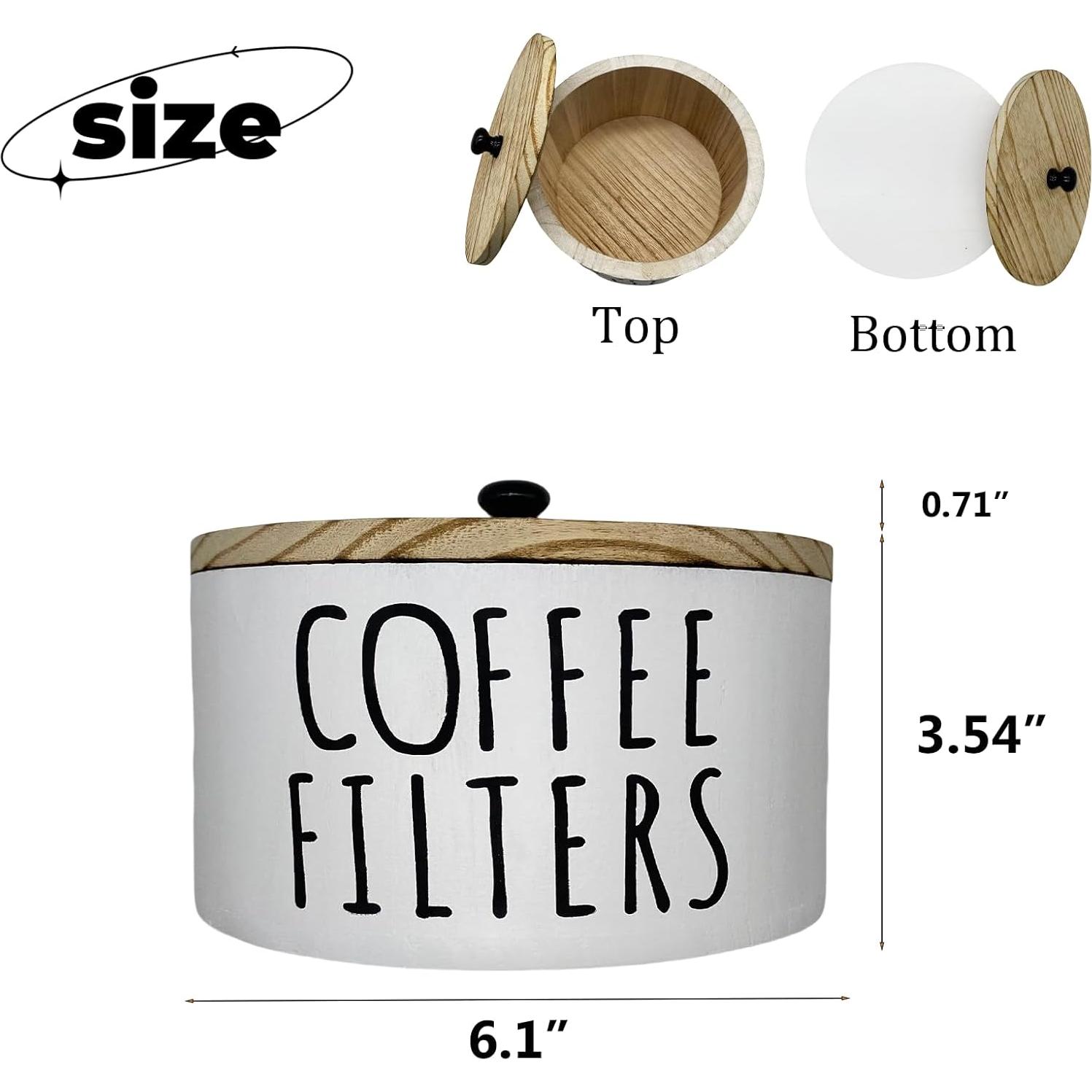 Soporte para Filtros de Café LONG TAO 15.5x15.5cm Madera