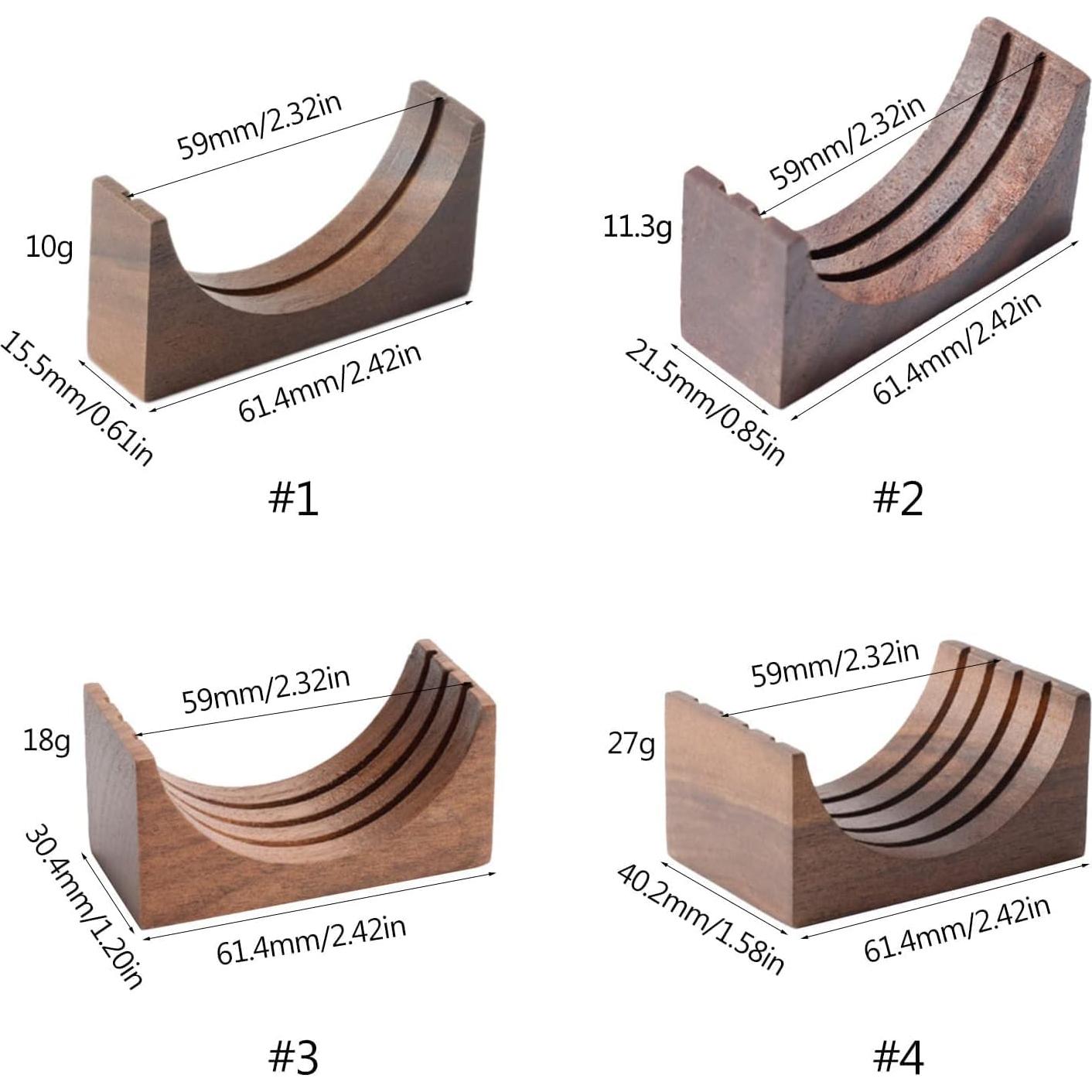 Soporte de Madera para Portafiltro de Café WsjiaboFux 51/53/58mm