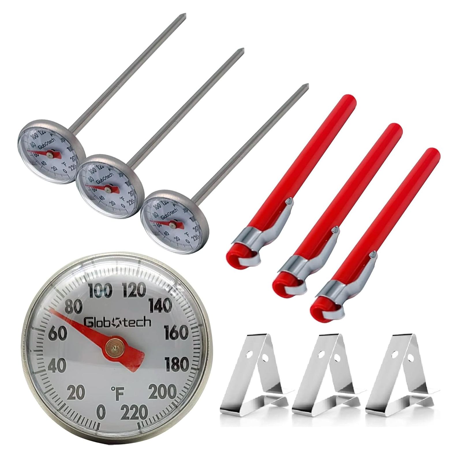 Termómetro de Cocina GLOBOTECH Set 3 Piezas Acero Inoxidable