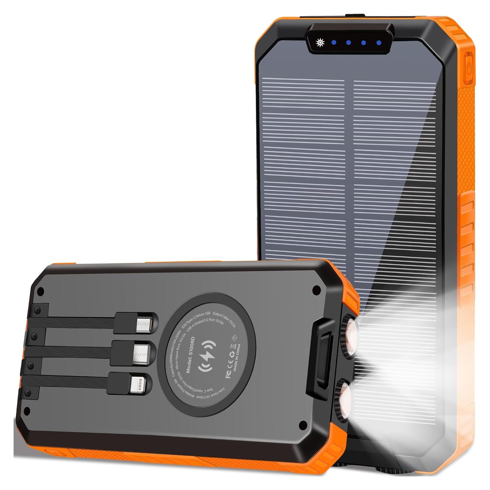 Banco de Energía Solar 49800mAh ShenZhen Carga Rápida 6 Salidas