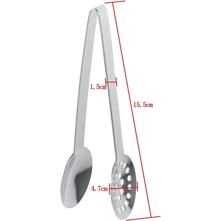 Pinzas Exprimidor de Bolsas de Té Acero Inoxidable 2 Piezas