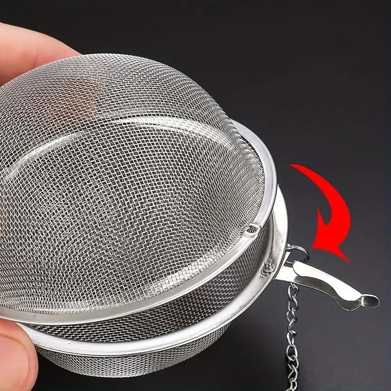 Infusor de Té de Malla Acero Inoxidable Jedrey Set 3 Piezas