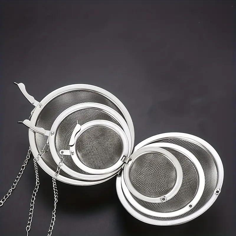 Infusor de Té de Malla Acero Inoxidable Jedrey Set 3 Piezas