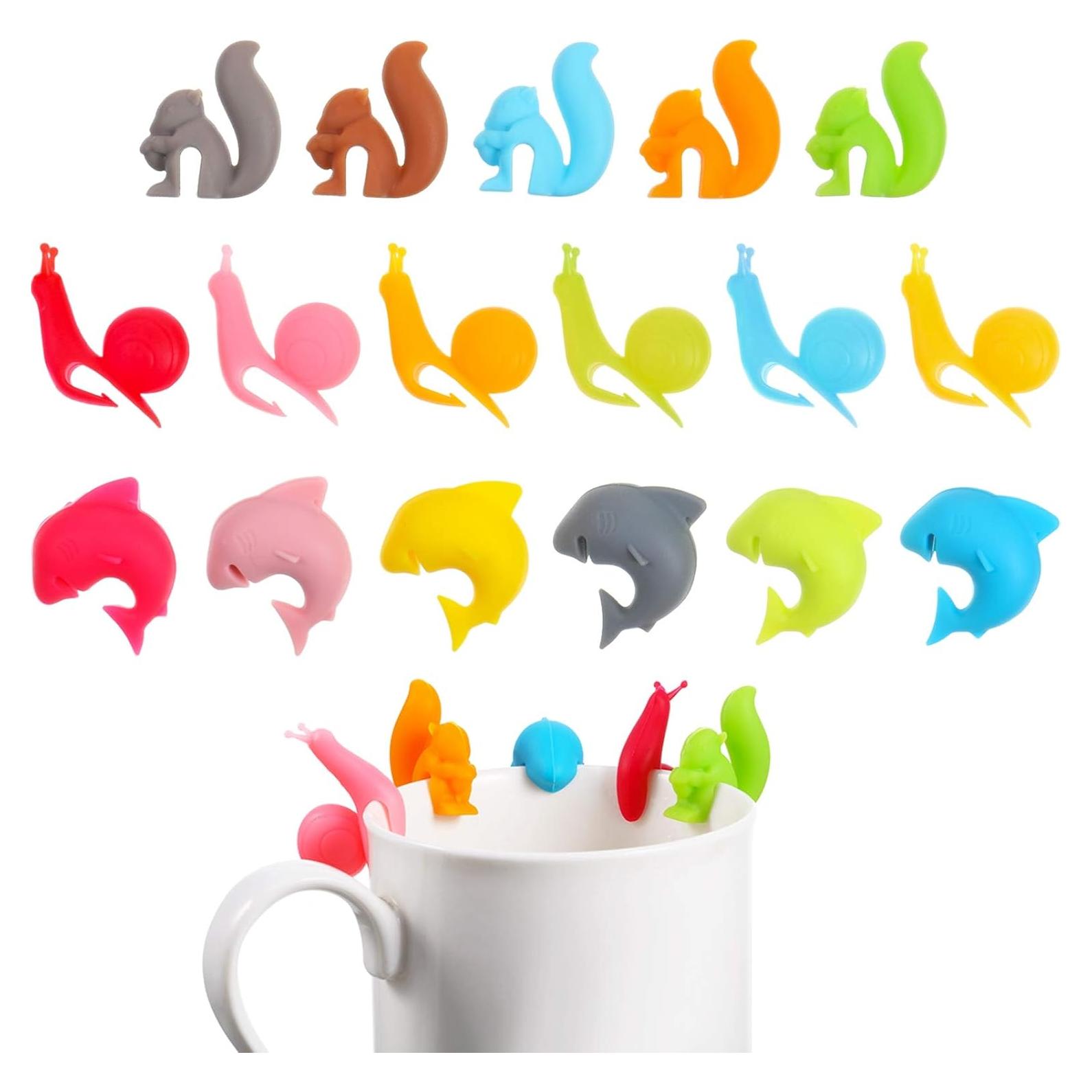 Soportes para Bolsas de Té Boao - 36 Piezas Silicona Colorida