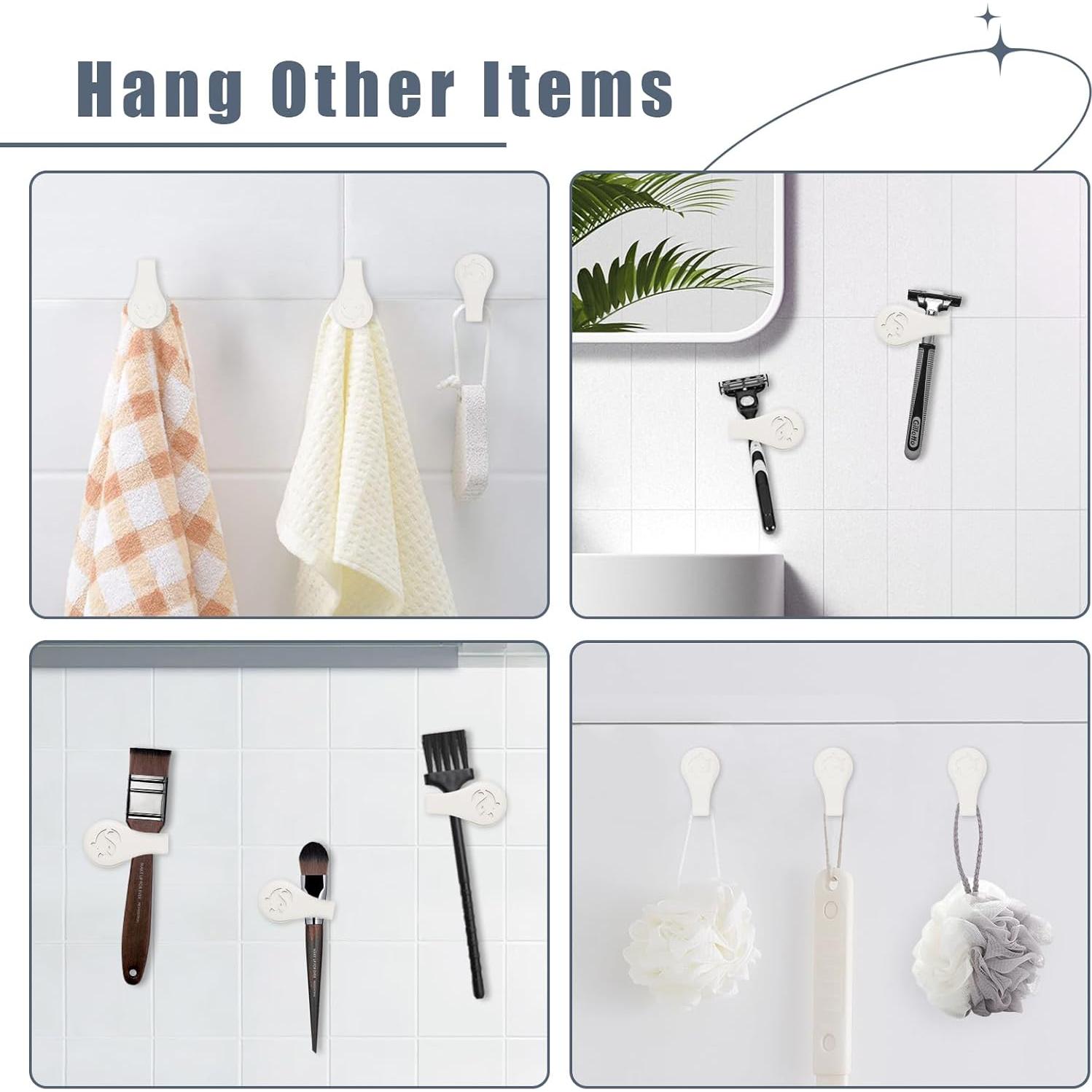 Clips Magnéticos de Silicona Vaszu para Cortinas de Ducha - 3 Paquetes