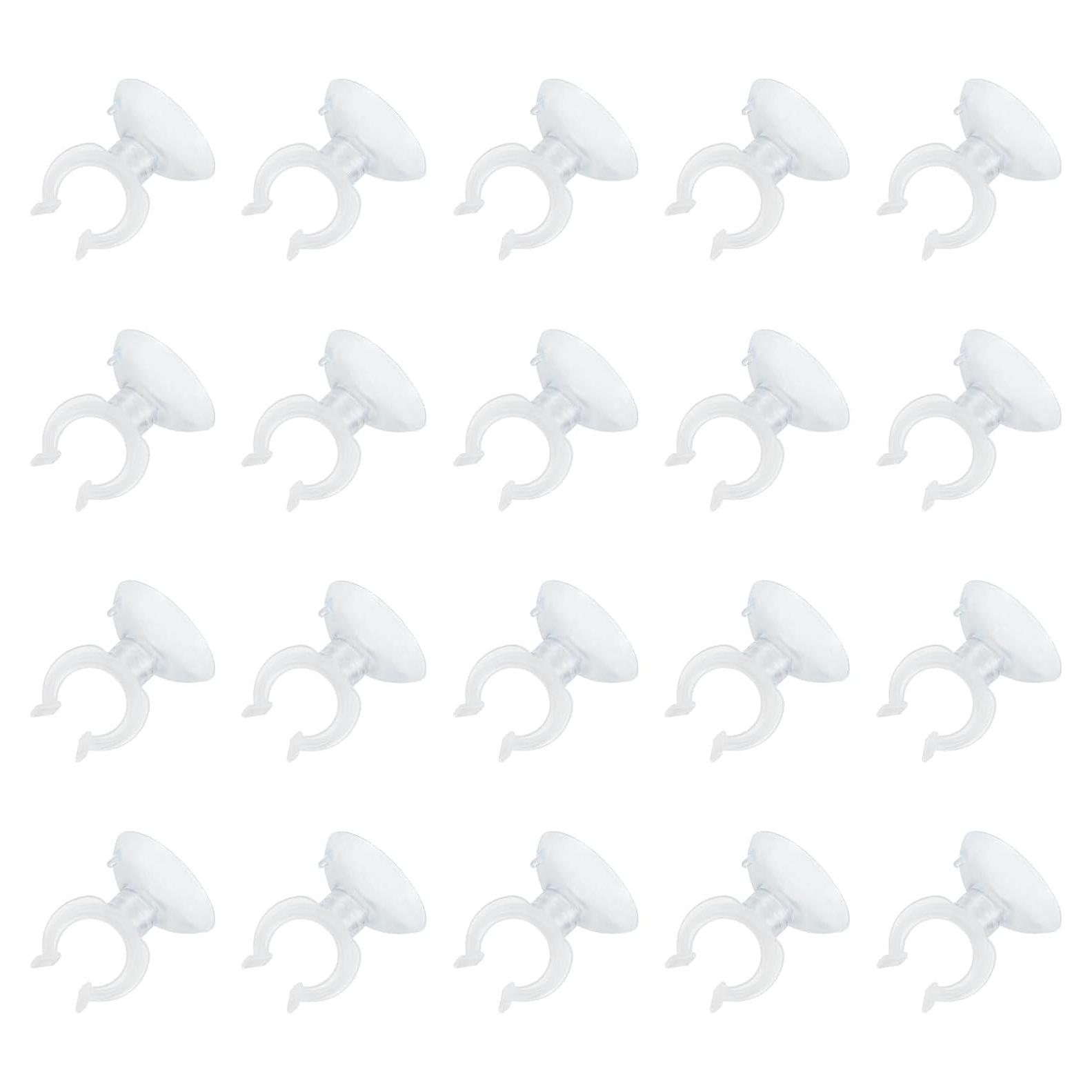 Clips de Ventosa para Acuario uxcell 20 Pcs 17 mm Transparente