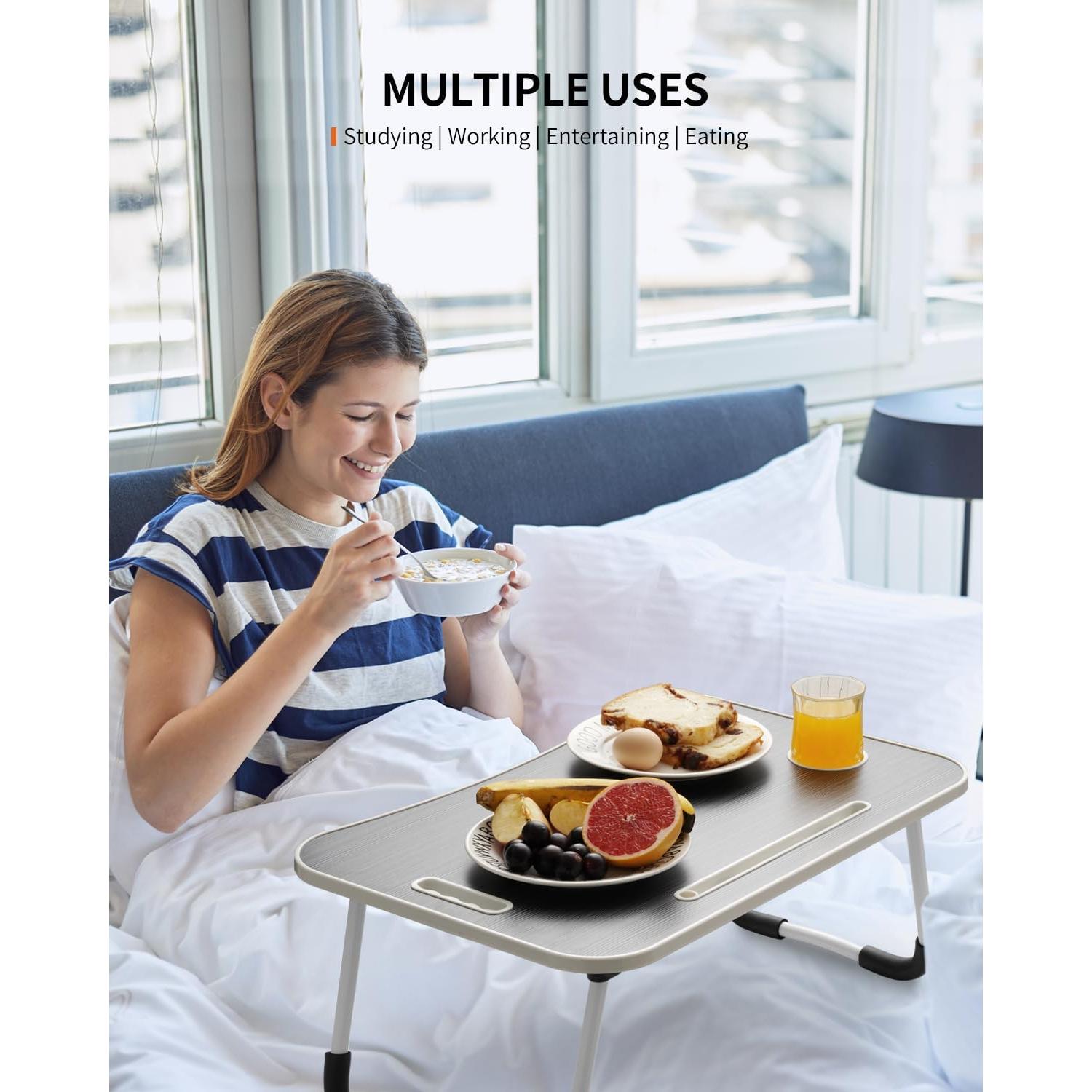 Mesa Plegable para Laptop FISYOD 59.7x39.9 cm Negra