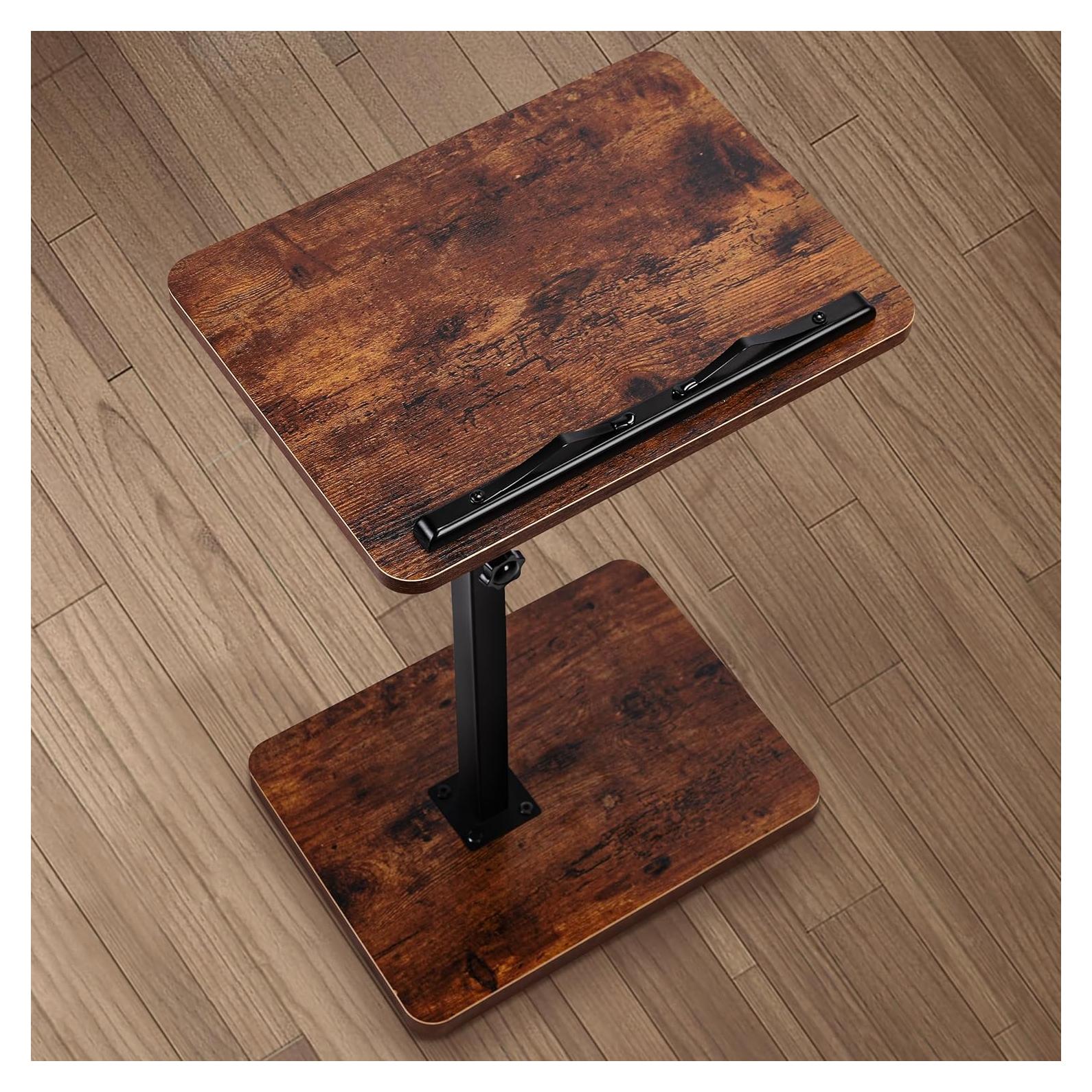 Mesa Lateral Ajustable MuiiuM - Bandeja Sofá Rústica 83.82 cm