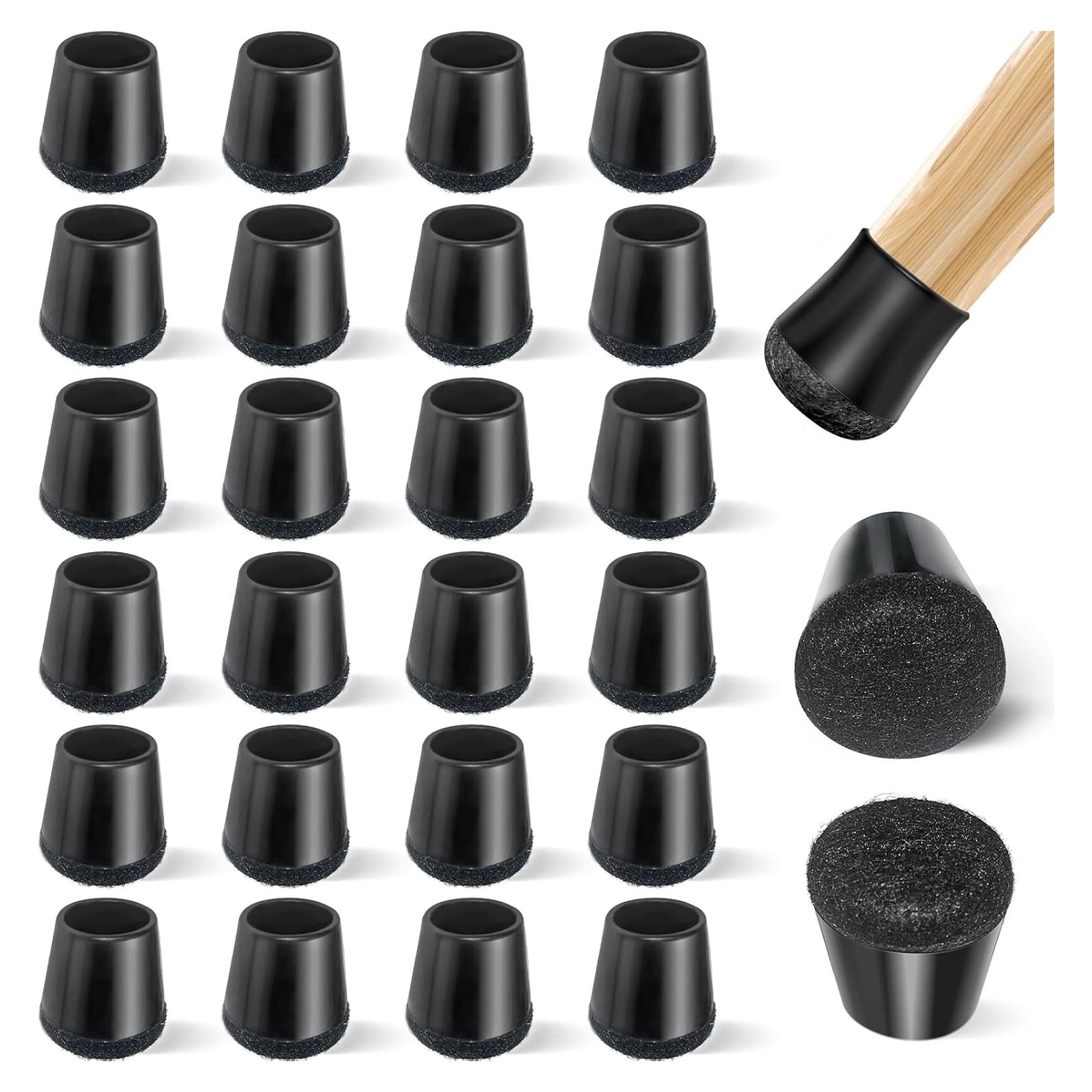 24 Protectores de Suelo de Silicona y Fieltro Yomanta - Redondo XS