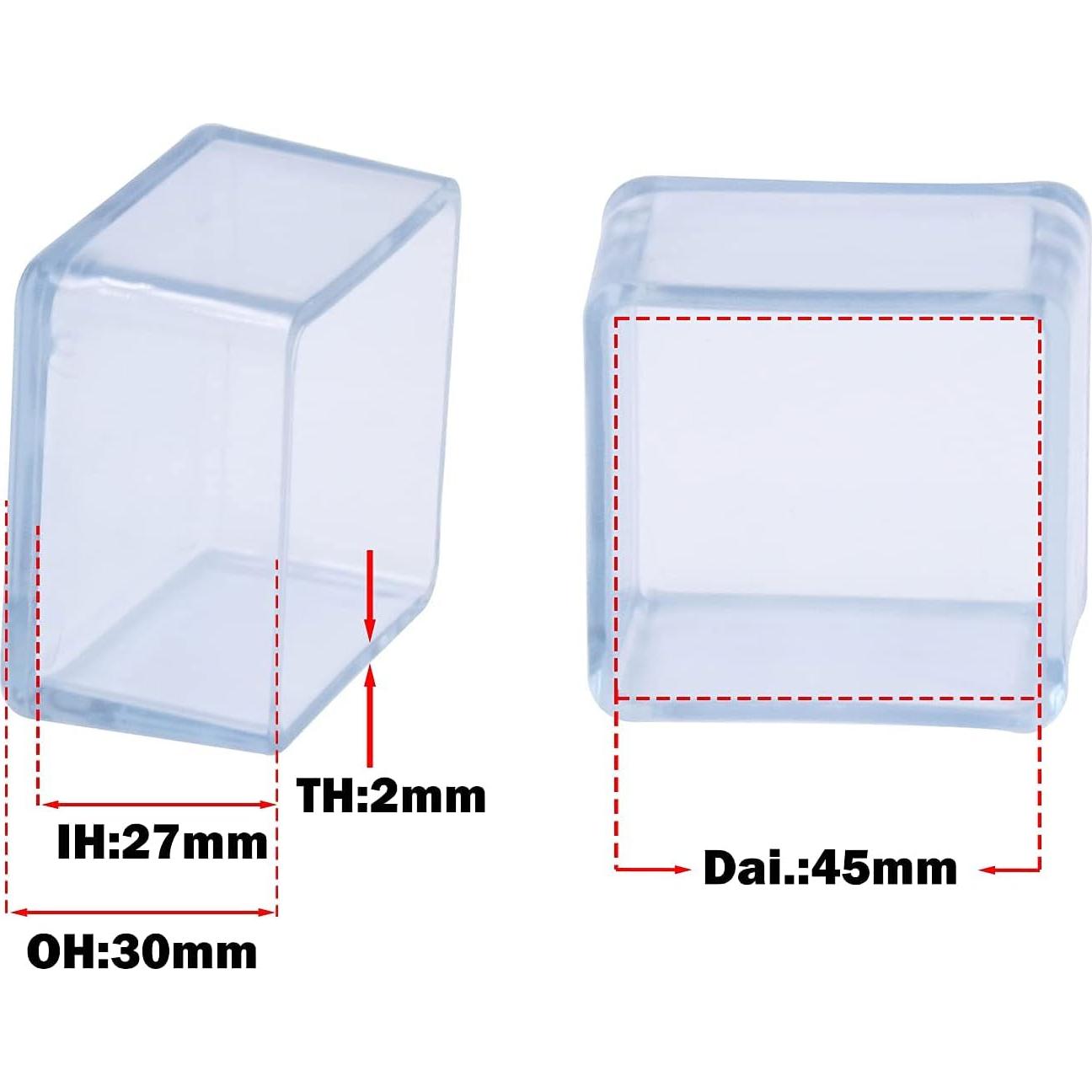 Protectores de Piso para Patas de Silla Flyshop 45x45mm, 16 Piezas