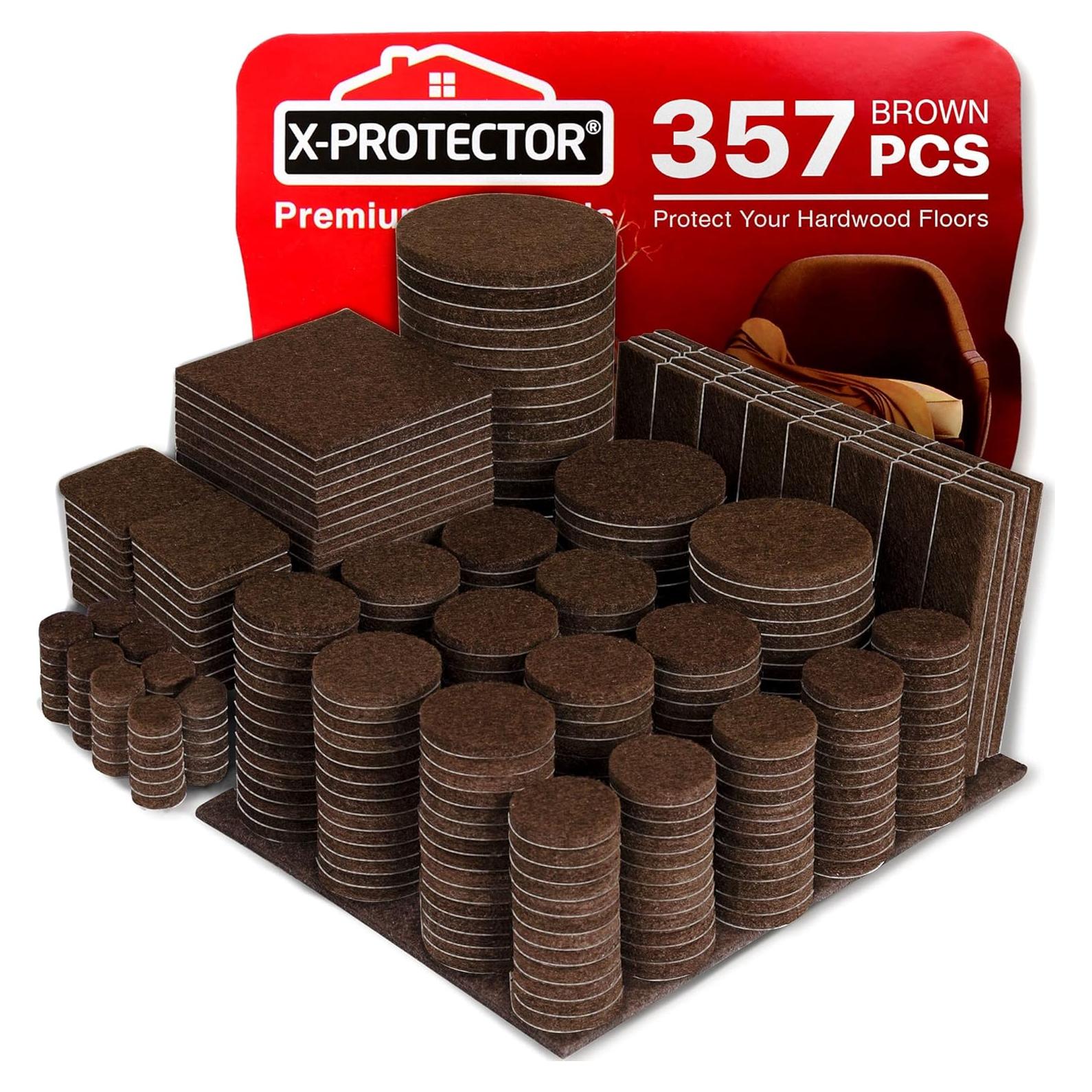 Almohadillas de Fieltro para Muebles X-PROTECTOR 357 Piezas