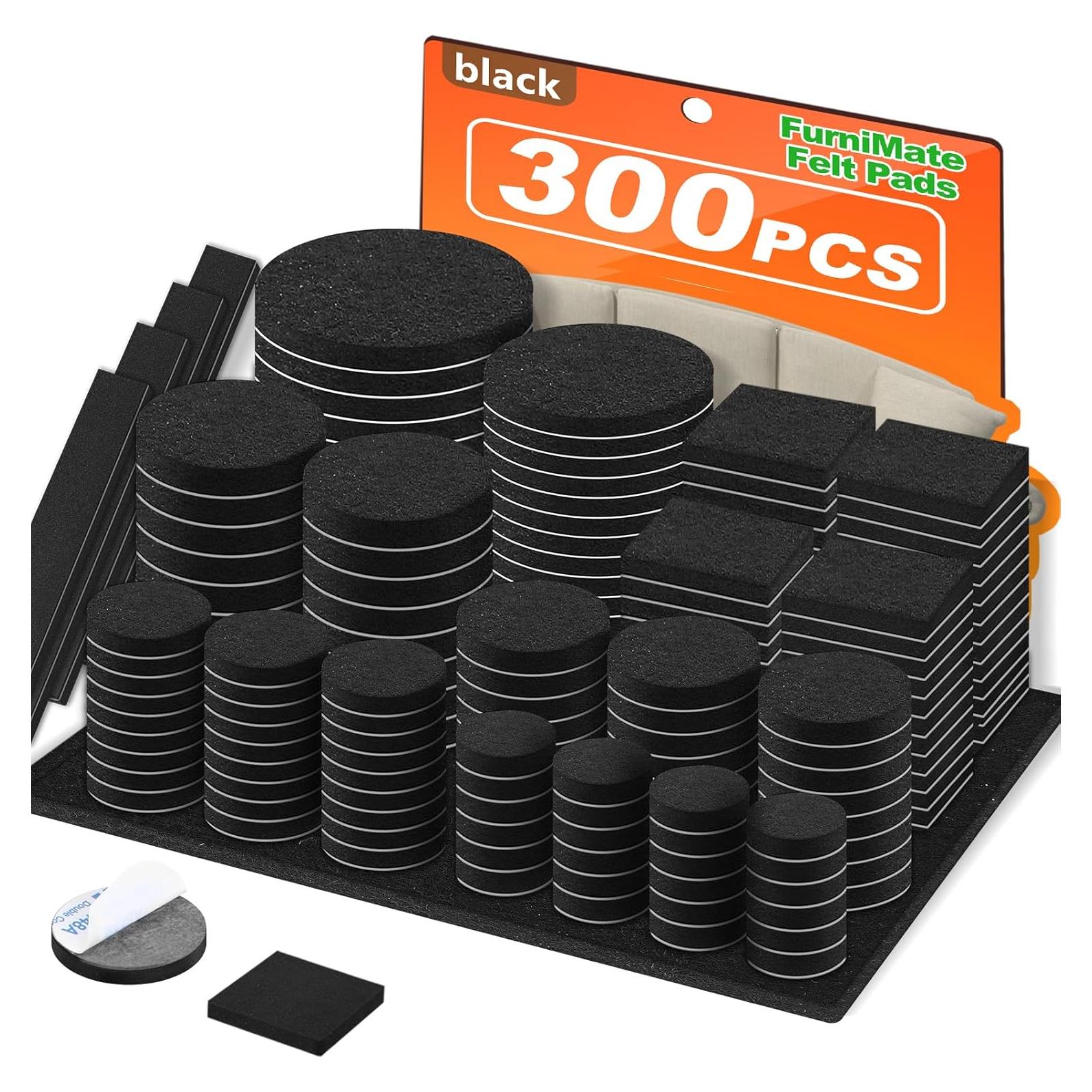 Almohadillas de Fieltro para Muebles FurniMate 300 Piezas