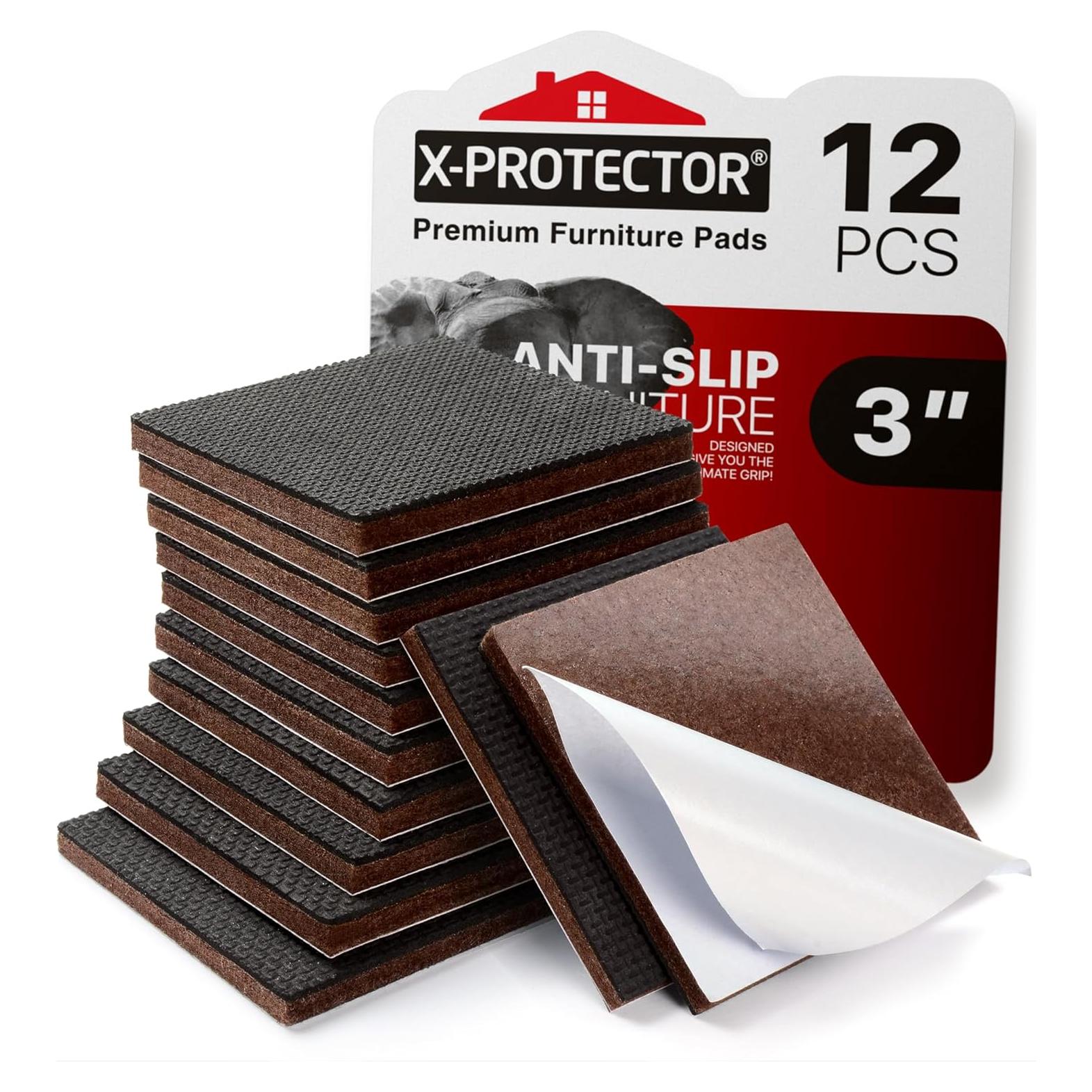 Almohadillas Antideslizantes X-PROTECTOR 12 Piezas 7.62 cm