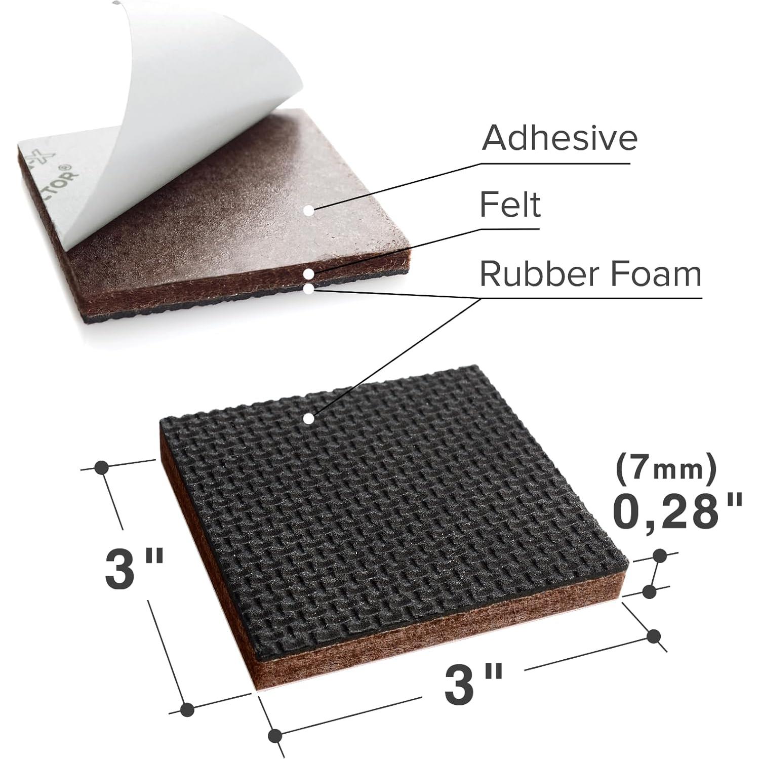 Almohadillas Antideslizantes X-PROTECTOR 12 Piezas 7.62 cm