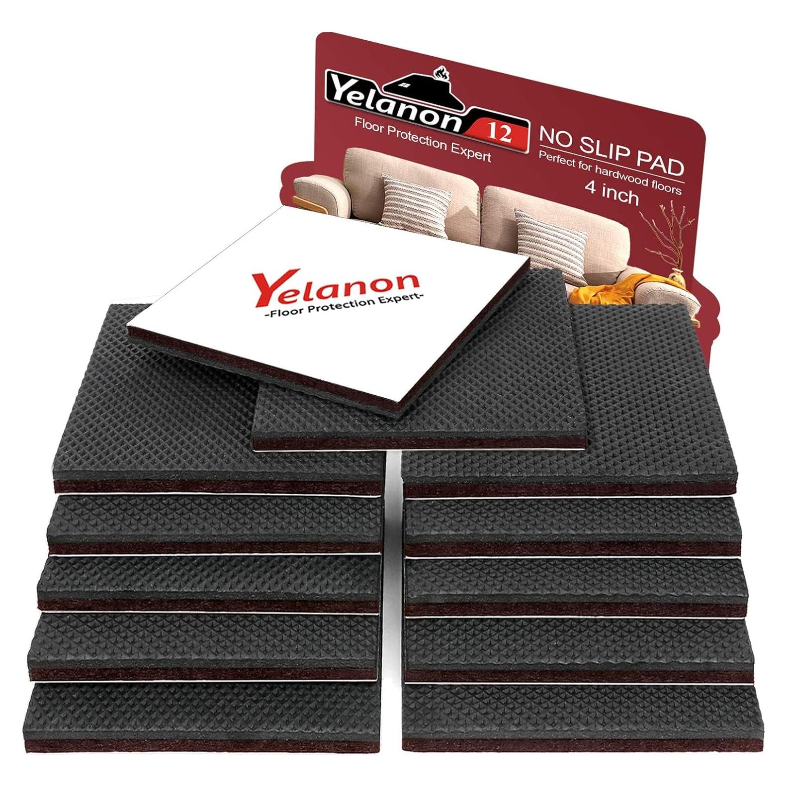 Almohadillas Antideslizantes Yelanon 12pcs 10.16cm Goma
