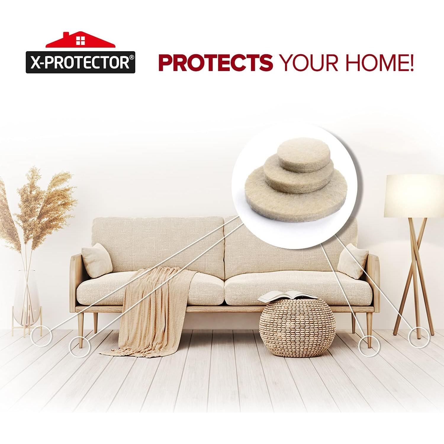 Almohadillas de Fieltro X-PROTECTOR 10 PCS Beige 20.3x15.2 cm