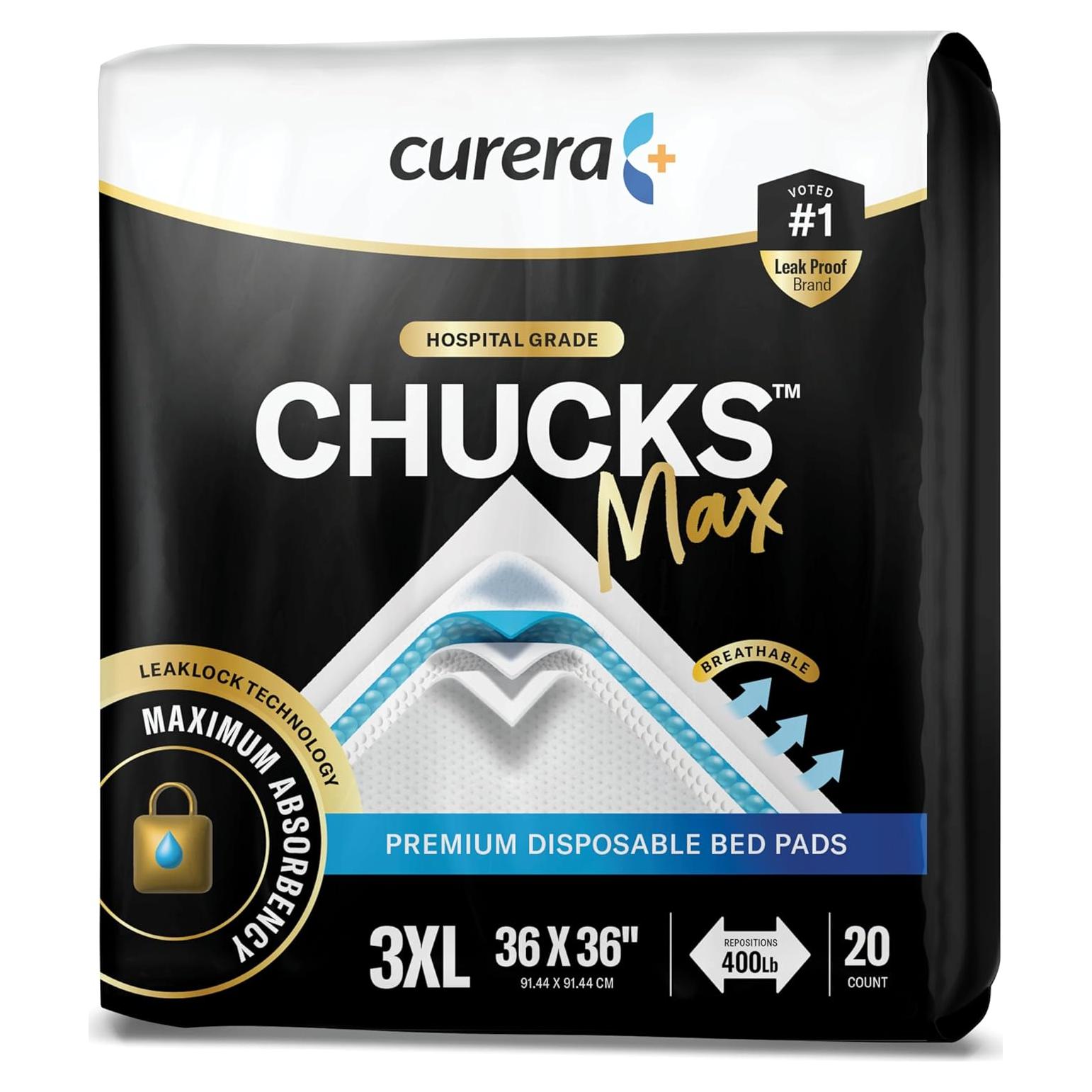 Almohadillas Desechables Chucks MAX 91x91 cm para Incontinencia