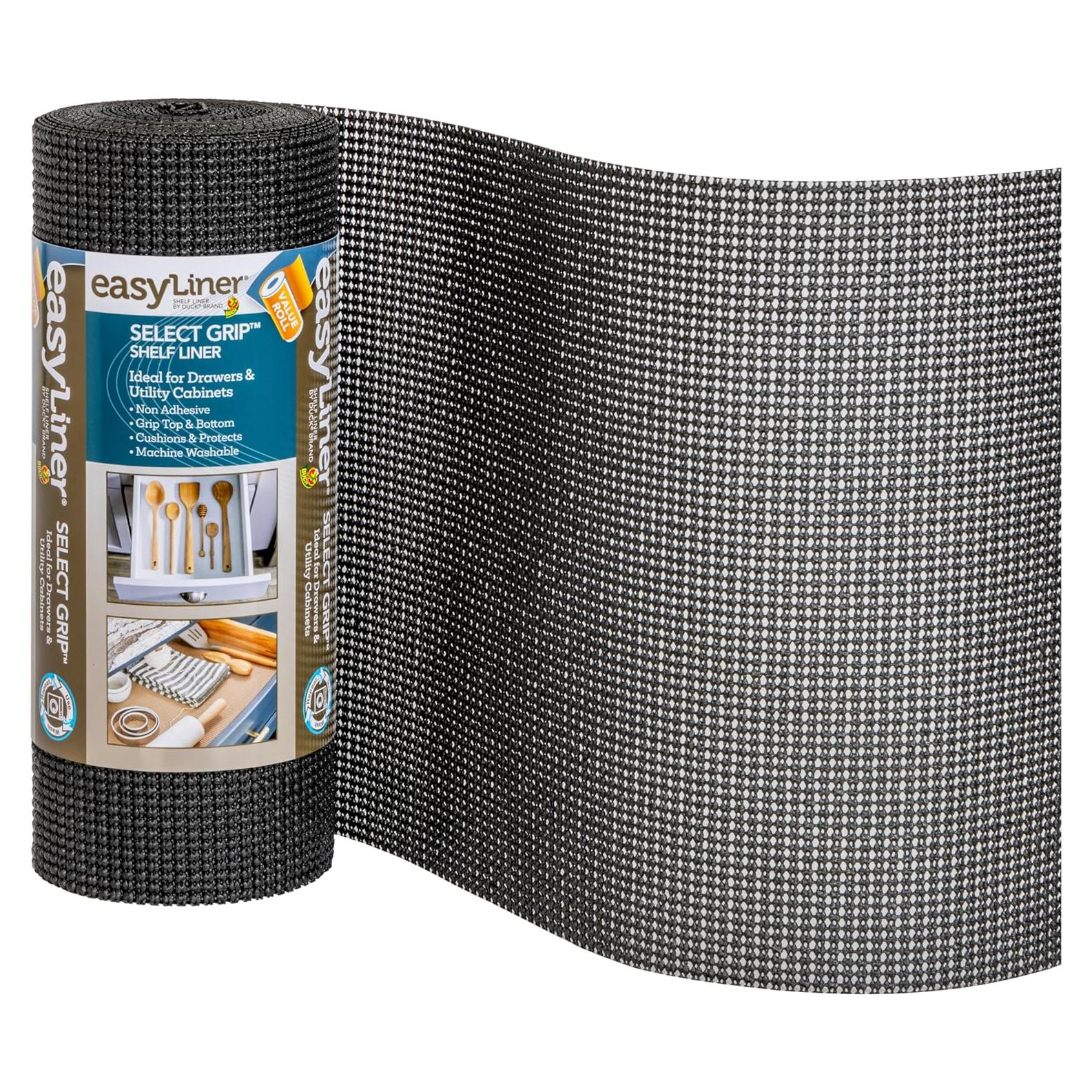 Forro Antideslizante para Estantes Duck 30.48cm x 731.52cm Negro