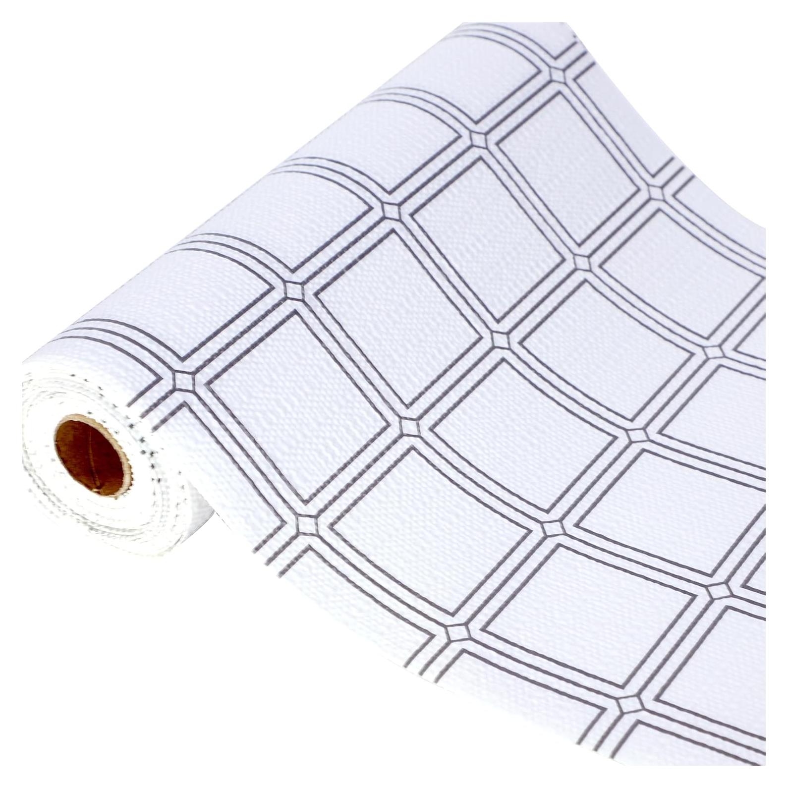 Forro Antideslizante Impermeable GMCOZY 30 cm x 3 m Grís/Blanco