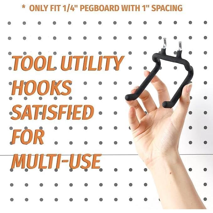 Soporte para Taladro HUHOLE - 10 Ganchos Utilitarios de Acero