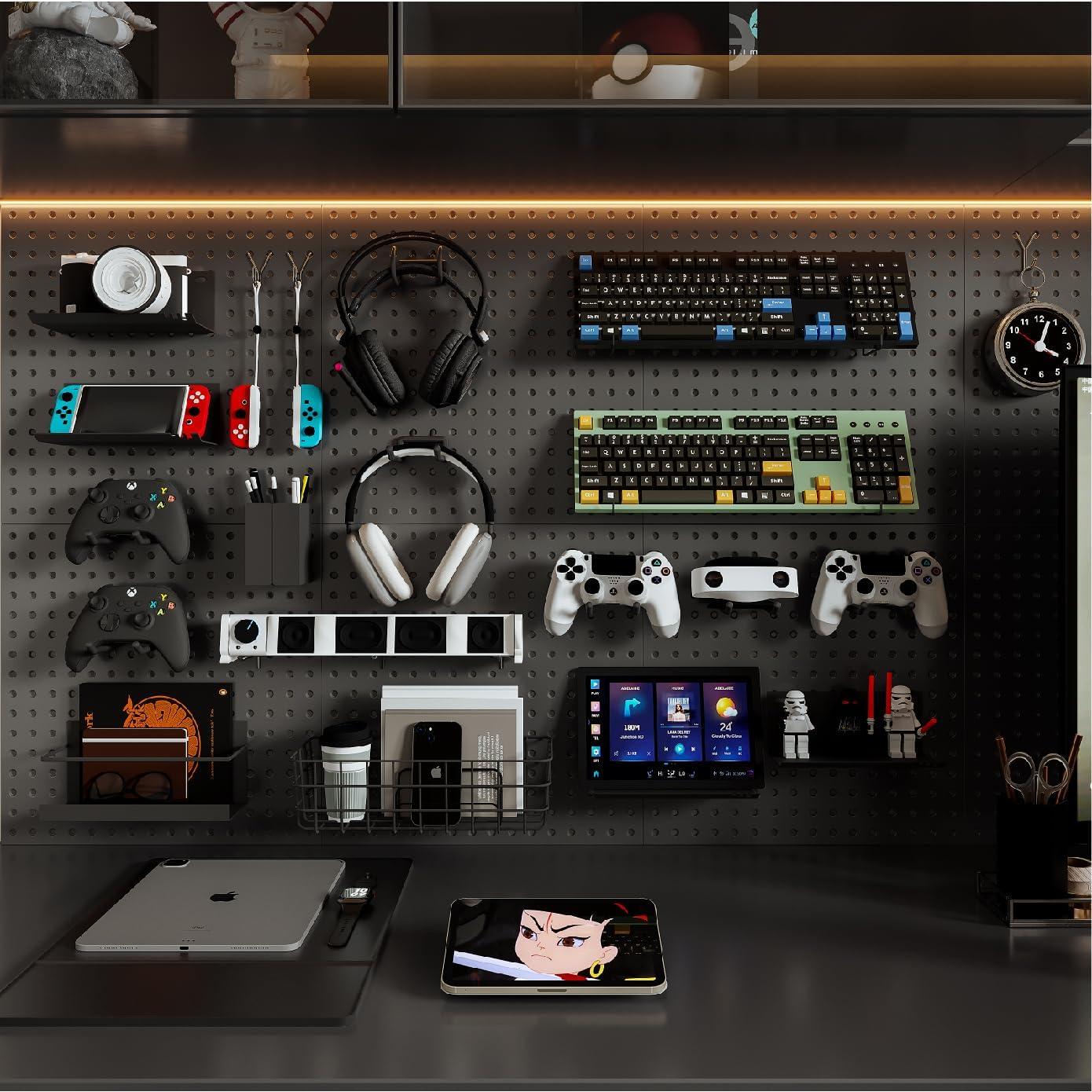 Soporte para Taladro HUHOLE - 10 Ganchos Utilitarios de Acero