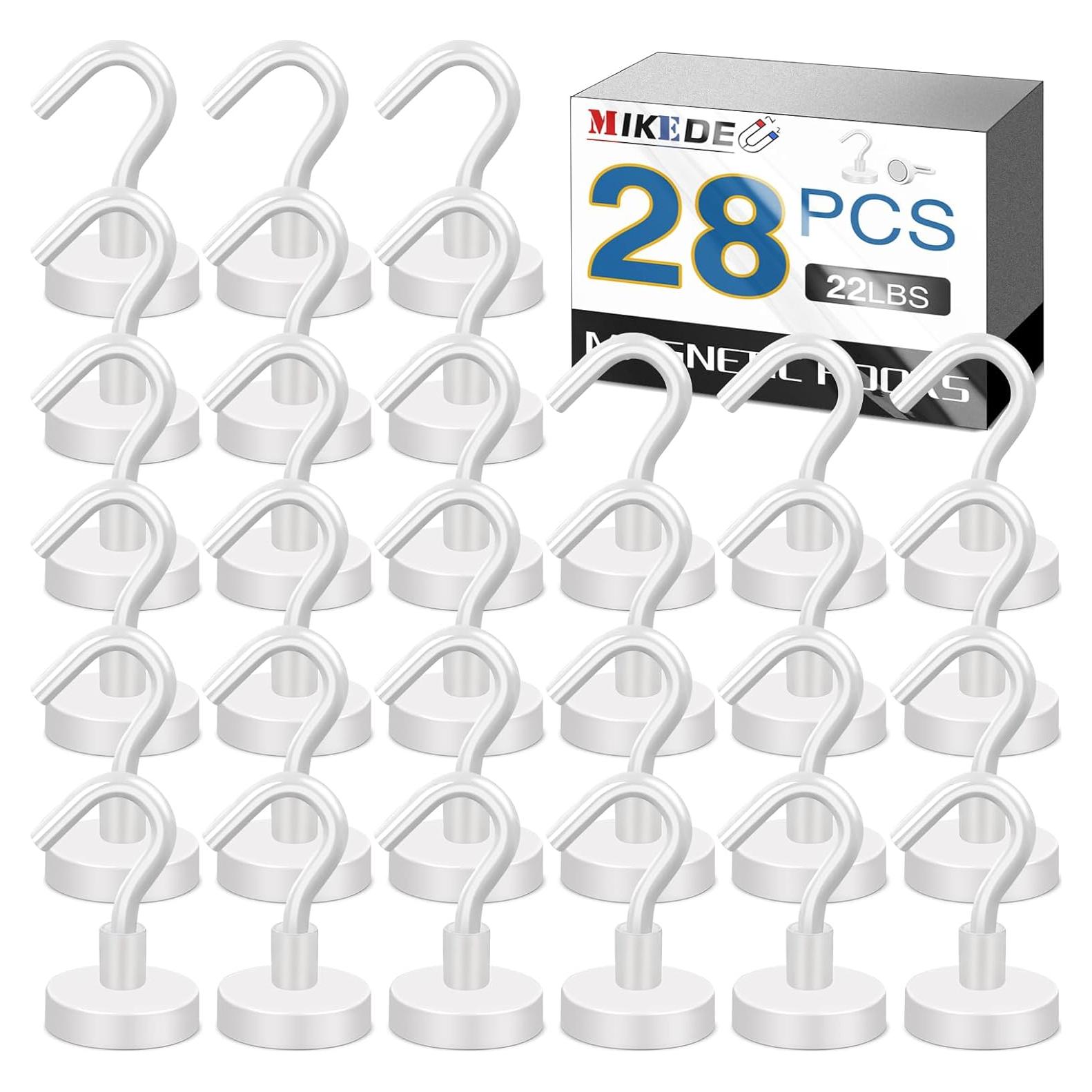 Ganchos Magnéticos MIKEDE de Neodimio 28 Paquete 11.34 kg