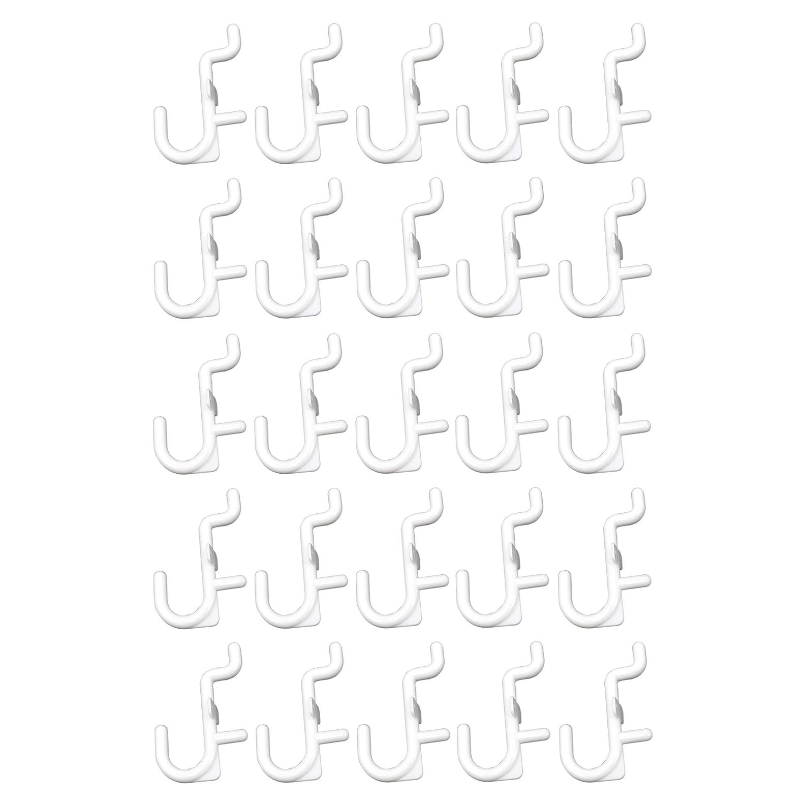 Ganchos de Plástico J No Bloqueables JSP 50 Unidades Blanco