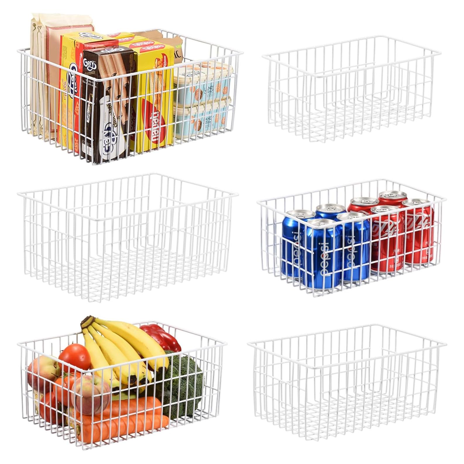 Cestas Organizadoras de Congelador Orgneas - Juego de 6 Tamaños