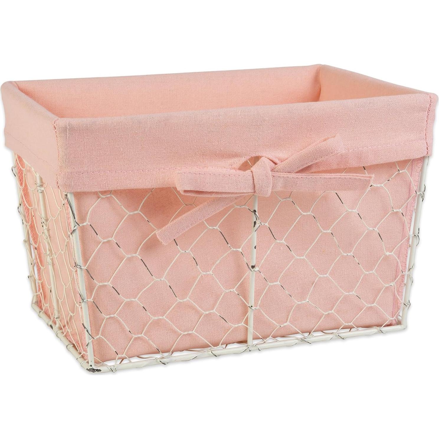 Cestas de Almacenamiento DII 3 Piezas Rosa Antiguo 23x18x15 cm