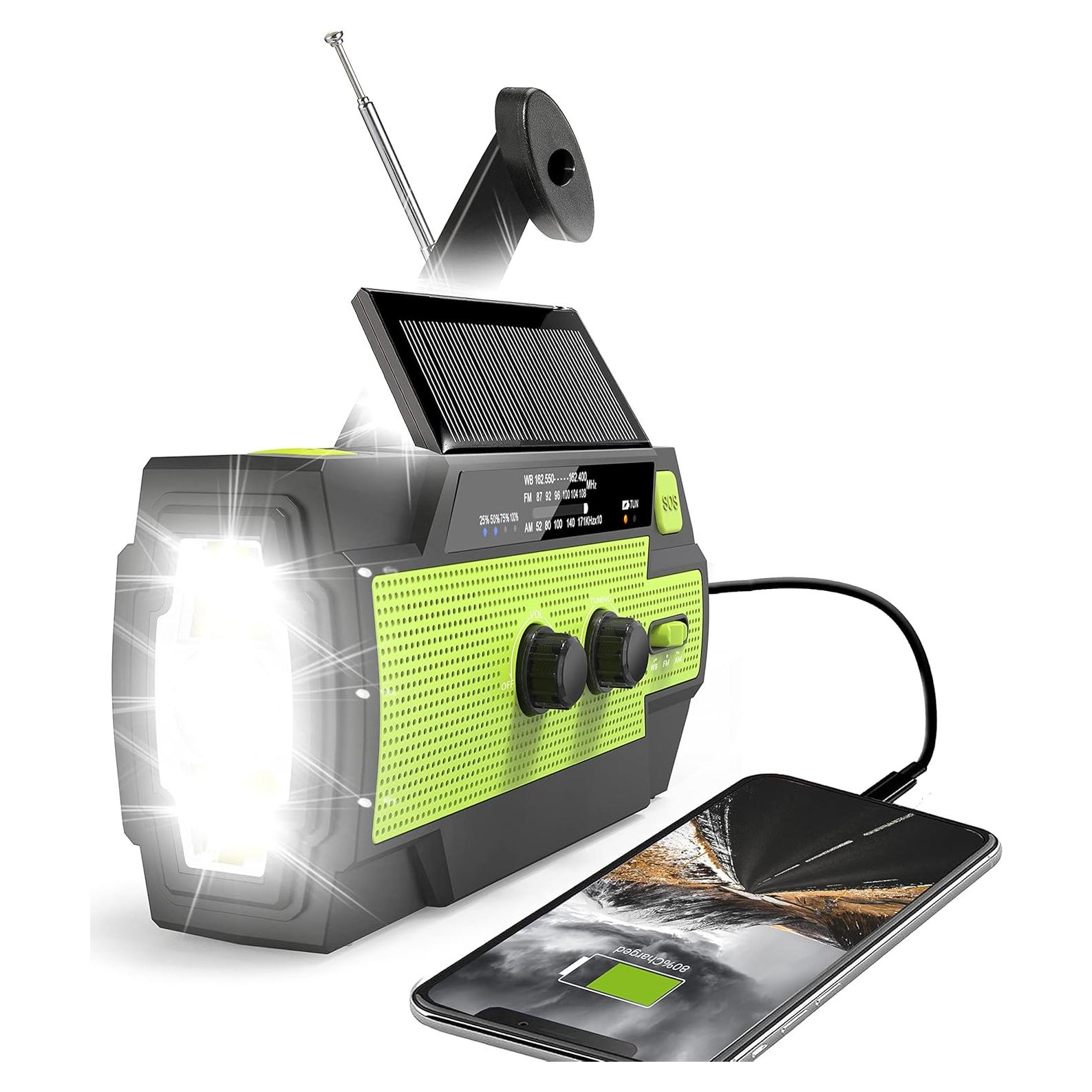 Radio Meteorológica de Emergencia RunningSnail MD-090P 4000mAh