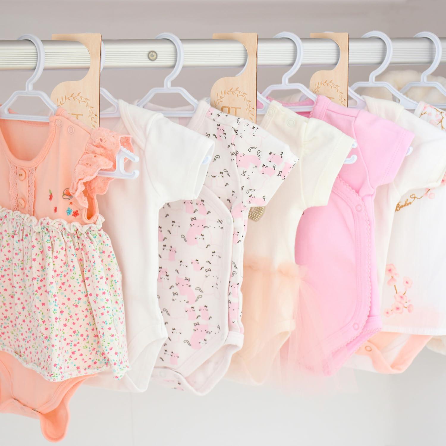 Divisores de Closet de Madera Patelai 7 Pcs para Bebés 1T a 7T