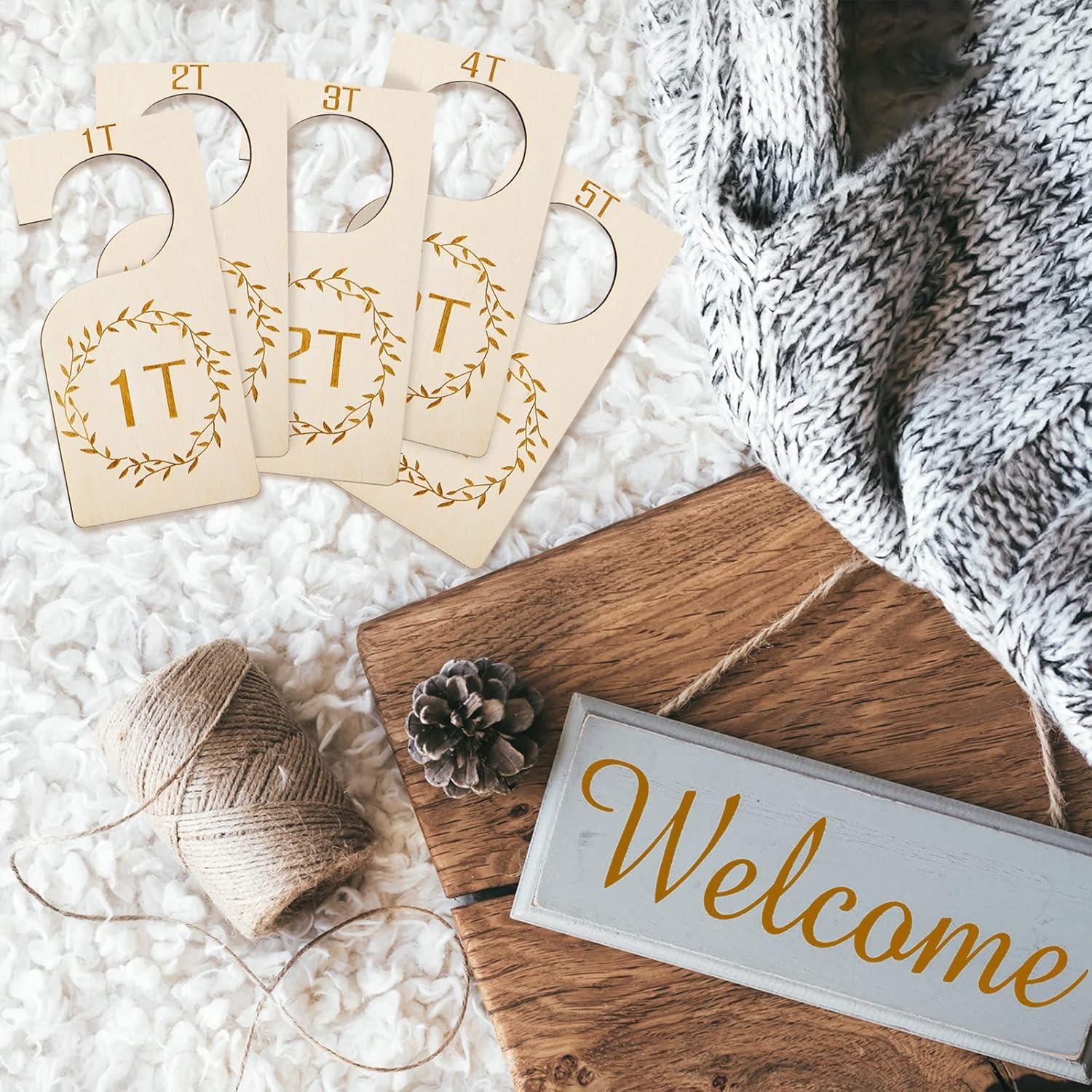 Divisores de Closet de Madera Patelai 7 Pcs para Bebés 1T a 7T