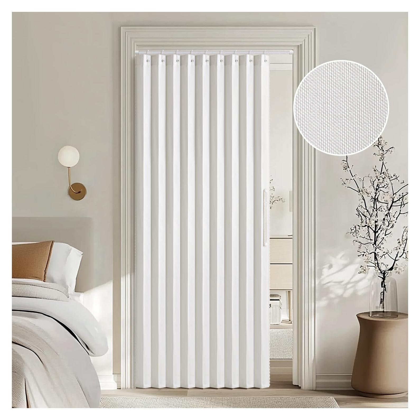 Cortina Magnética Plegable MIULEE 99x198 cm Blanca