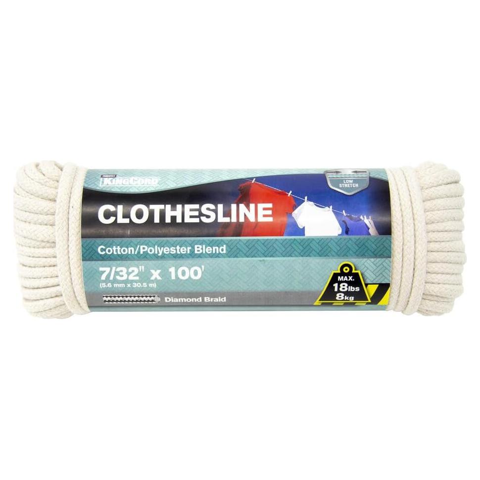 Cuerda de Ropa KingCord 30.48m Poliester-Cotón 8.16kg