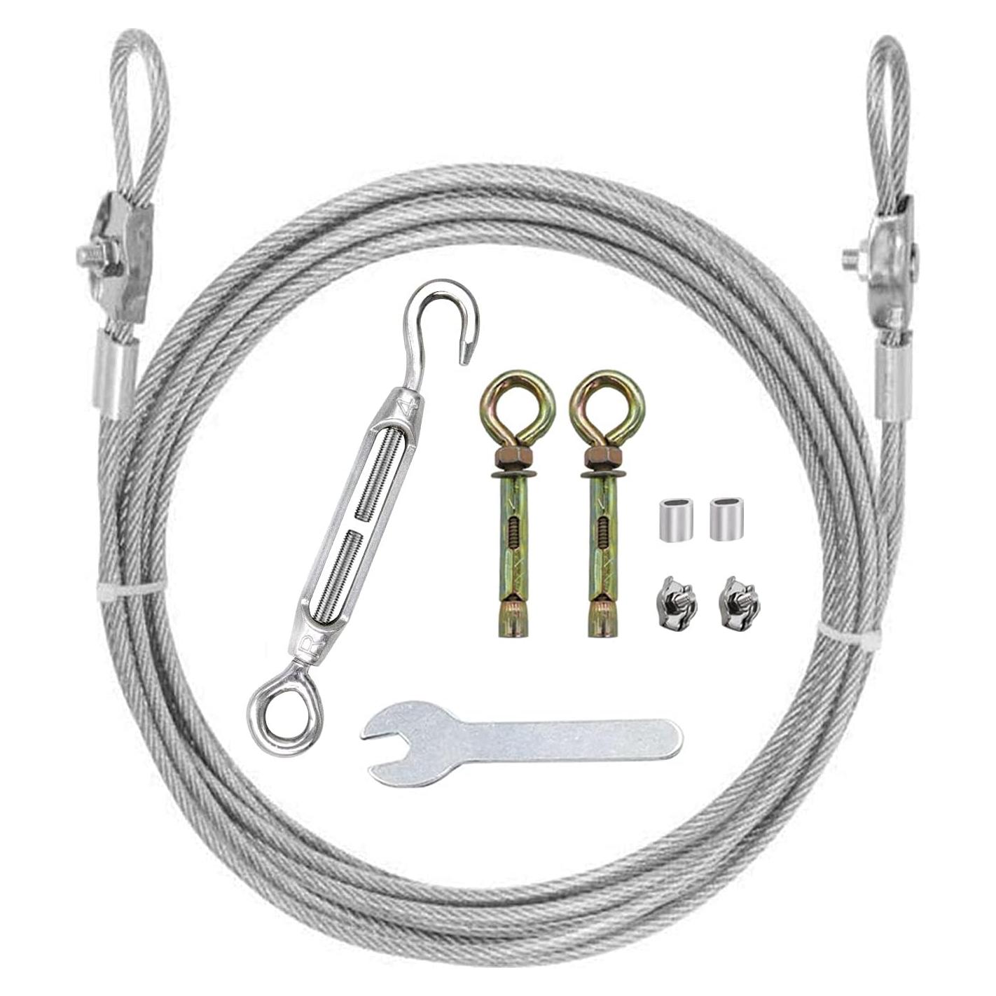 Cuerda de Ropa Pesada MHY 5 m Acero Inoxidable 304 Ajustable