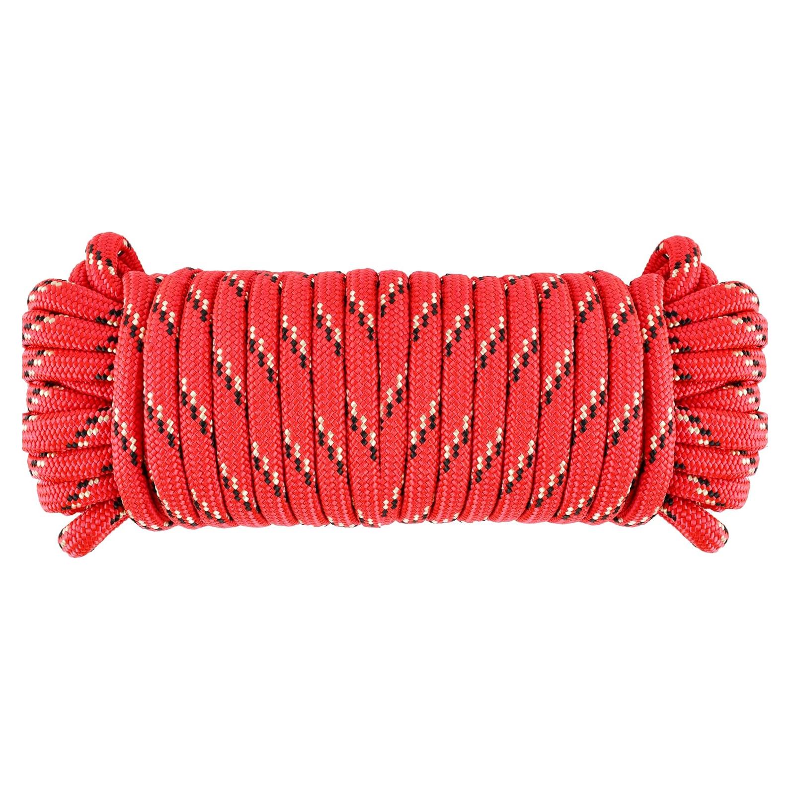 Cuerda de Nylon Trenzada Wellmax 0.96 cm x 15.24 m - Rojo