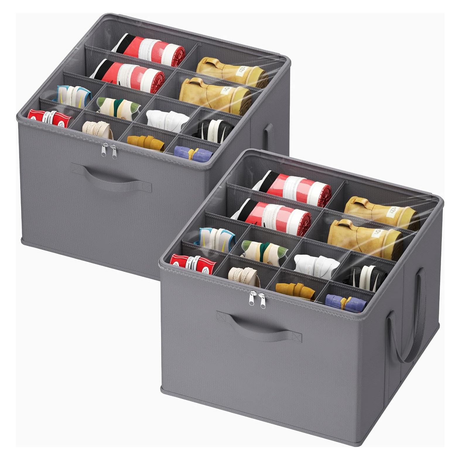 Organizador de Zapatos Lifewit 2 Piezas Gris 12-16 Pares