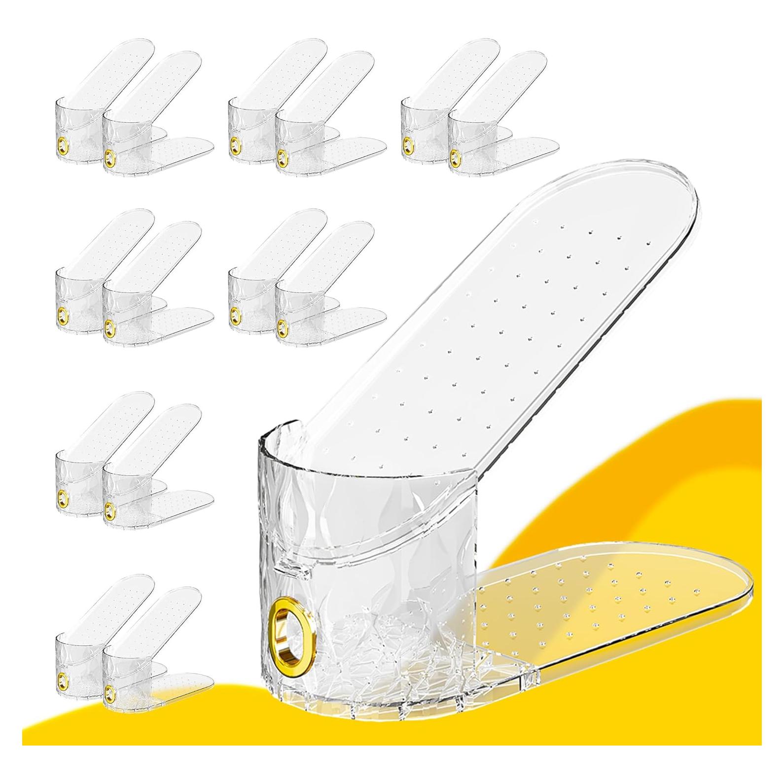 15 Organizadores de Zapatos WMBOOX Apilables Transparentes